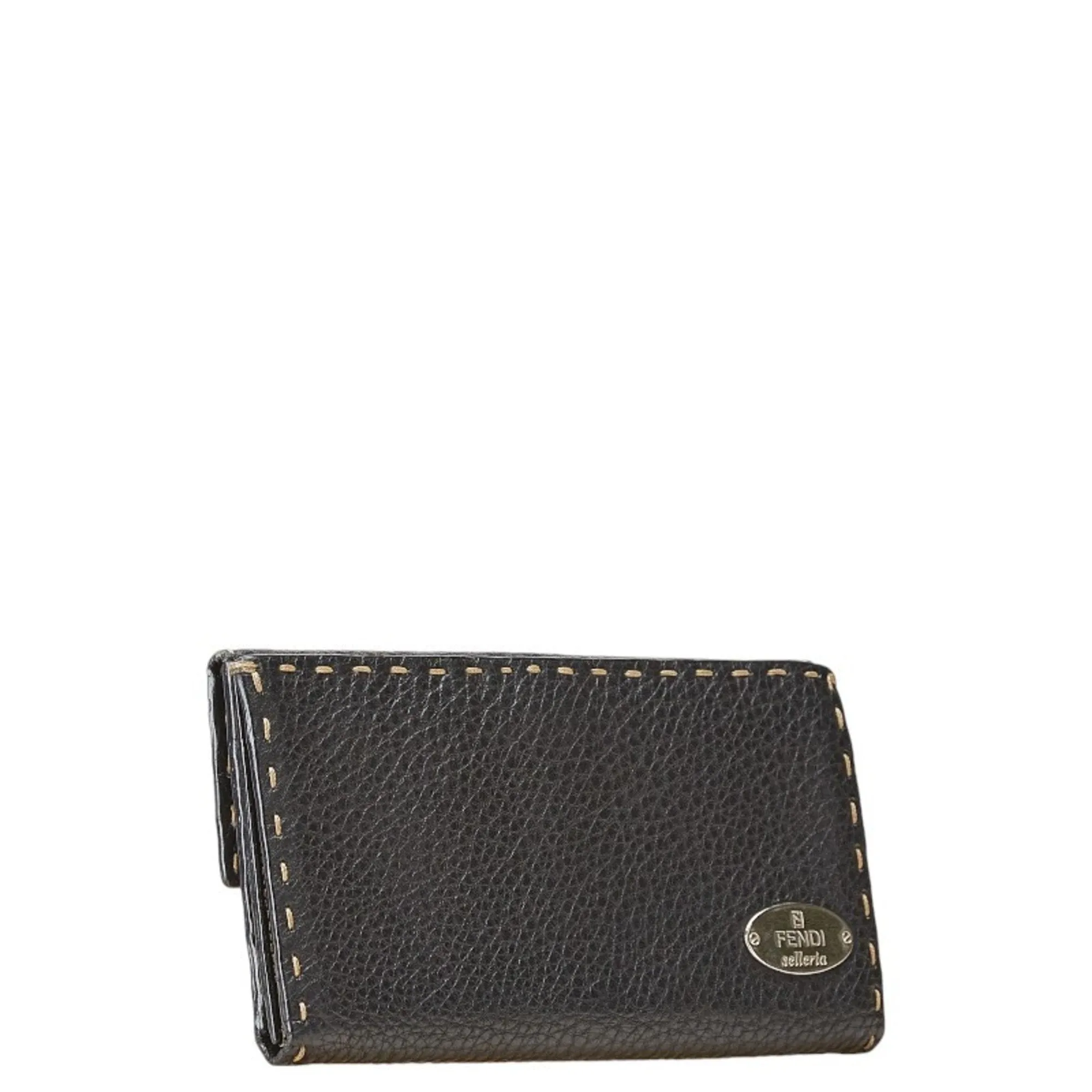 Fendi Selleria Navy Leather Accessories