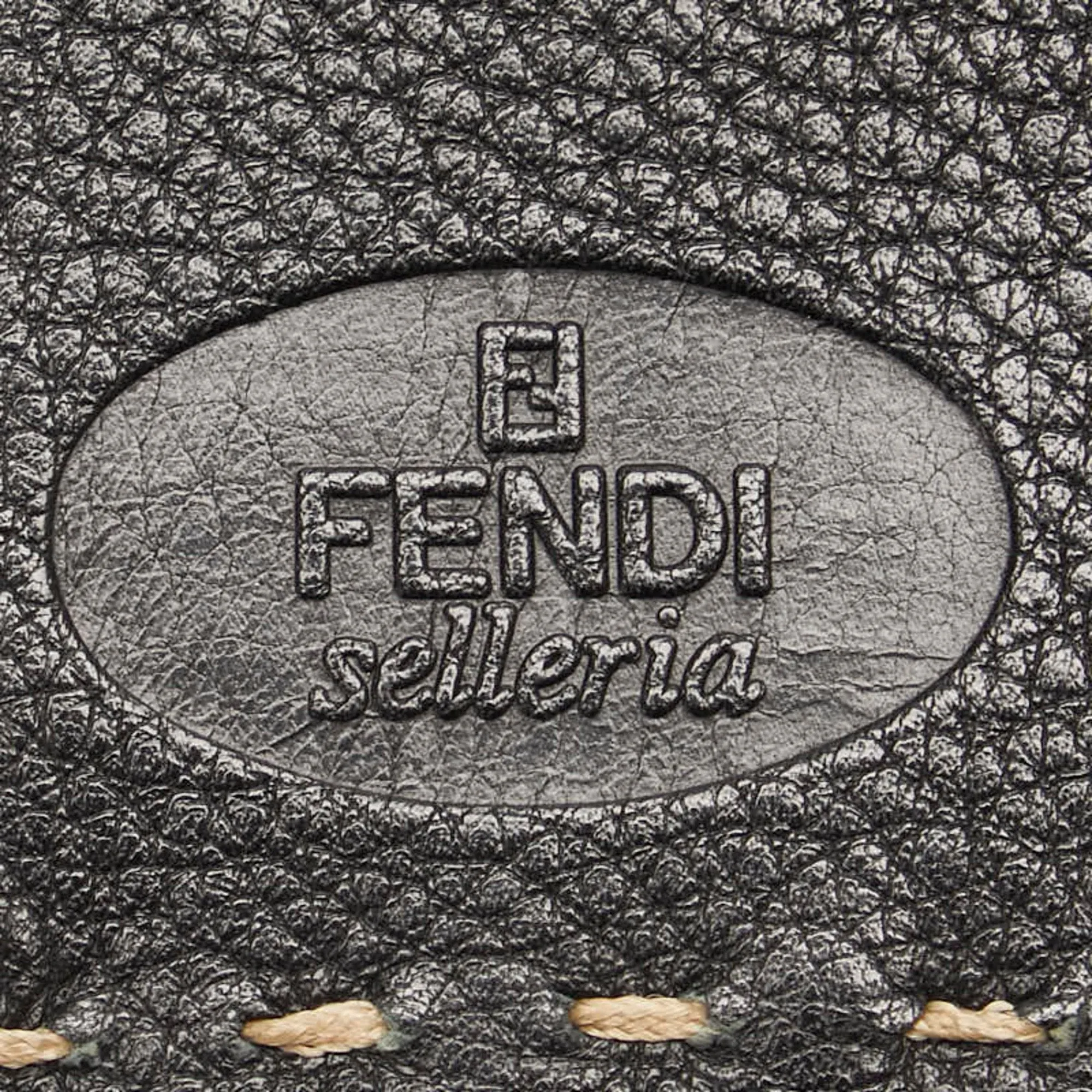 Fendi Selleria Navy Leather Accessories