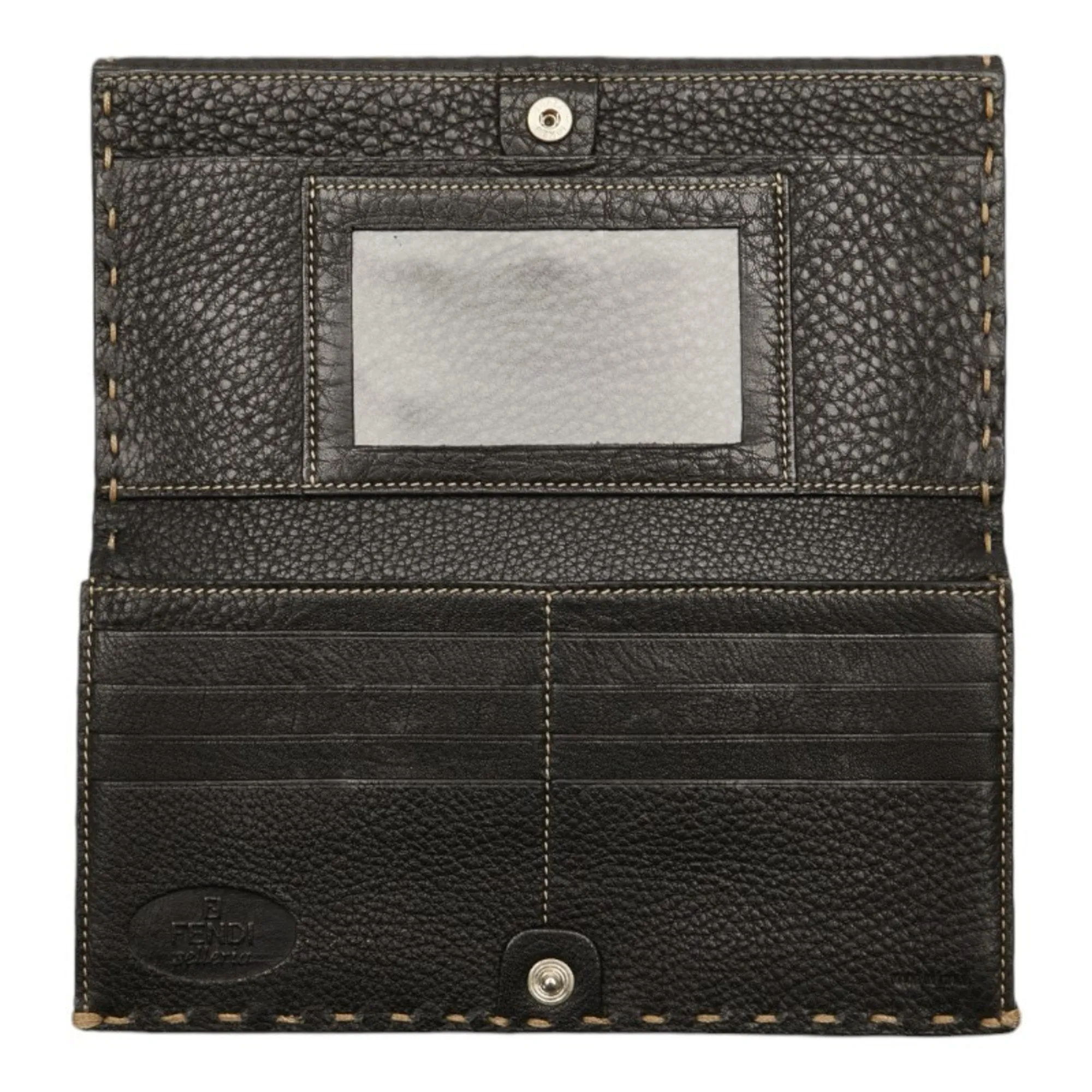 Fendi Selleria Navy Leather Accessories