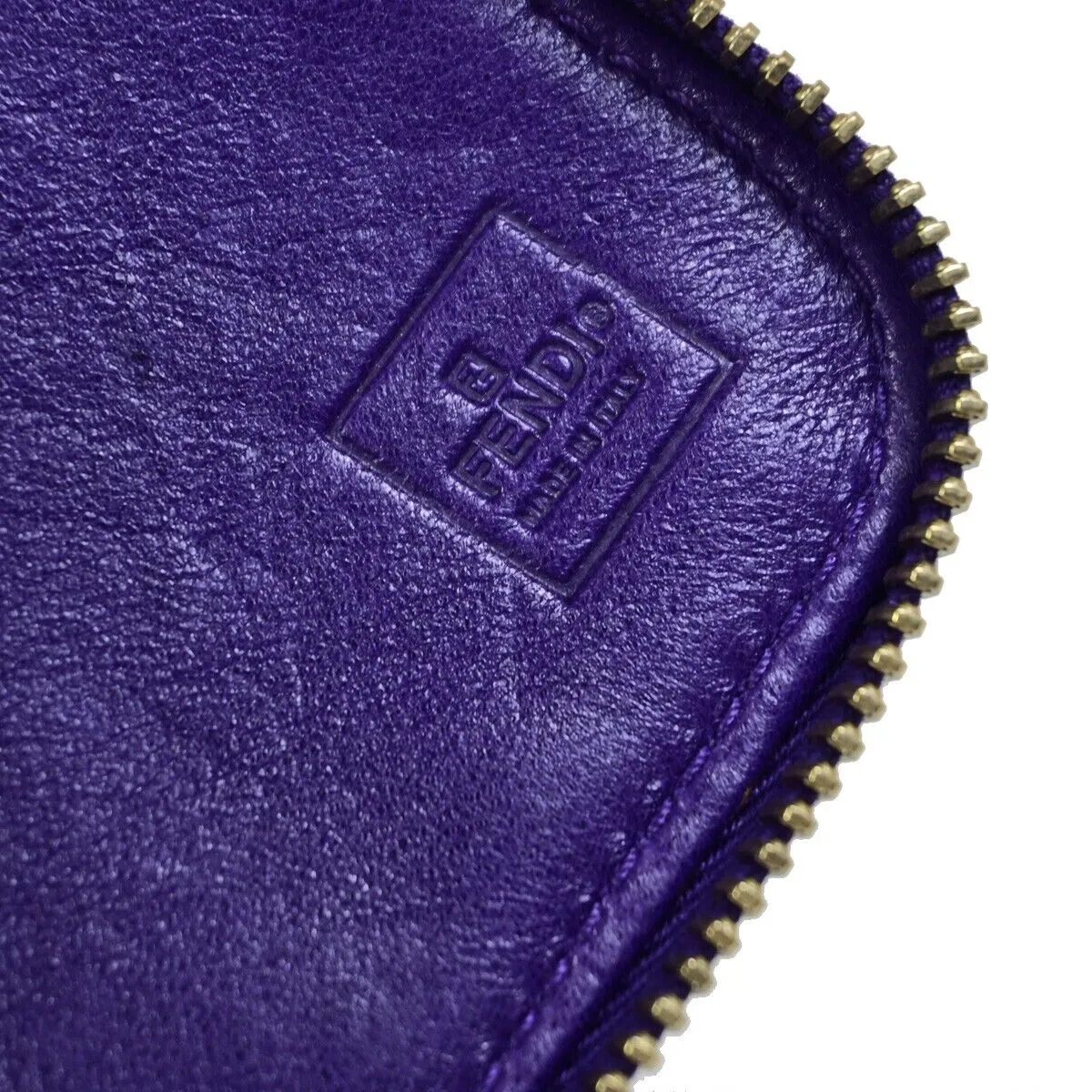 Fendi Zucca Purple Suede Accessories