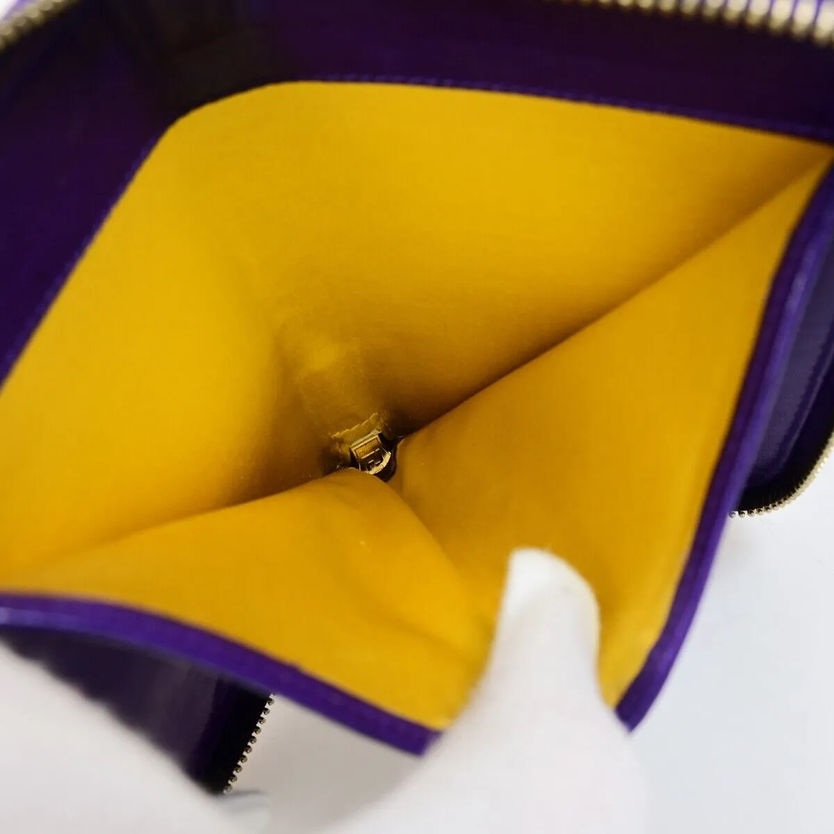 Fendi Zucca Purple Suede Accessories