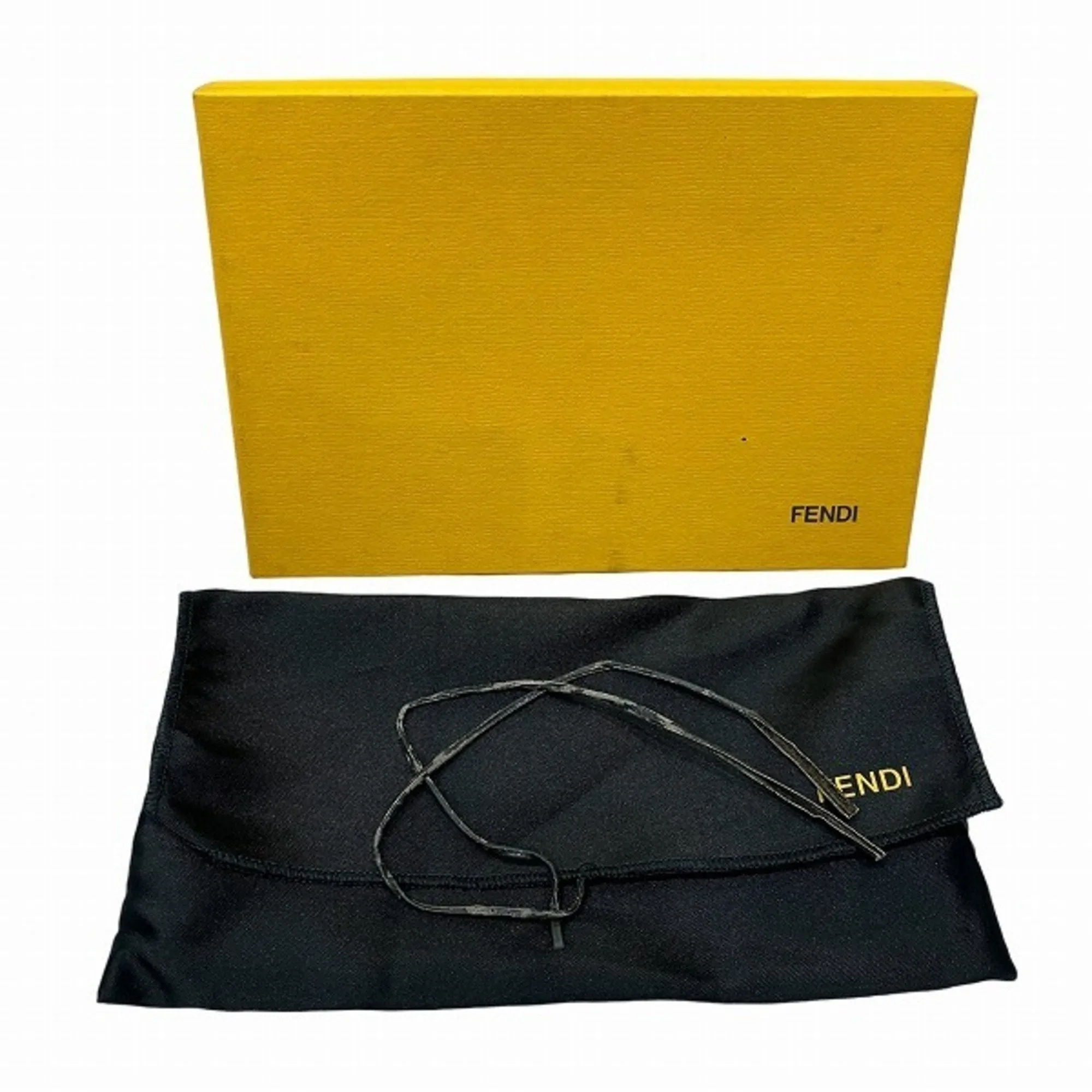 Fendi Zucchino Black Canvas Accessories