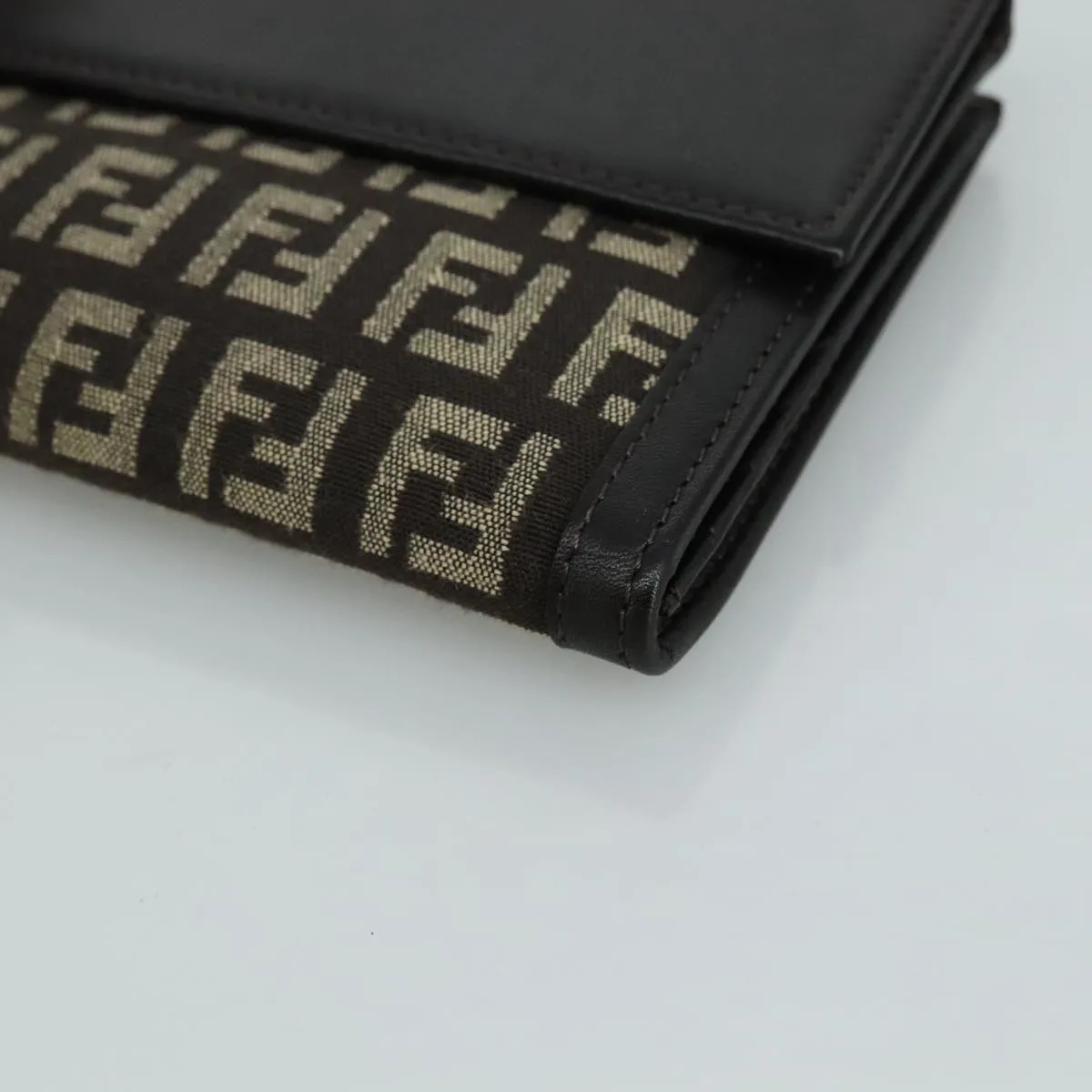 Fendi Zucchino Brown Canvas Accessories