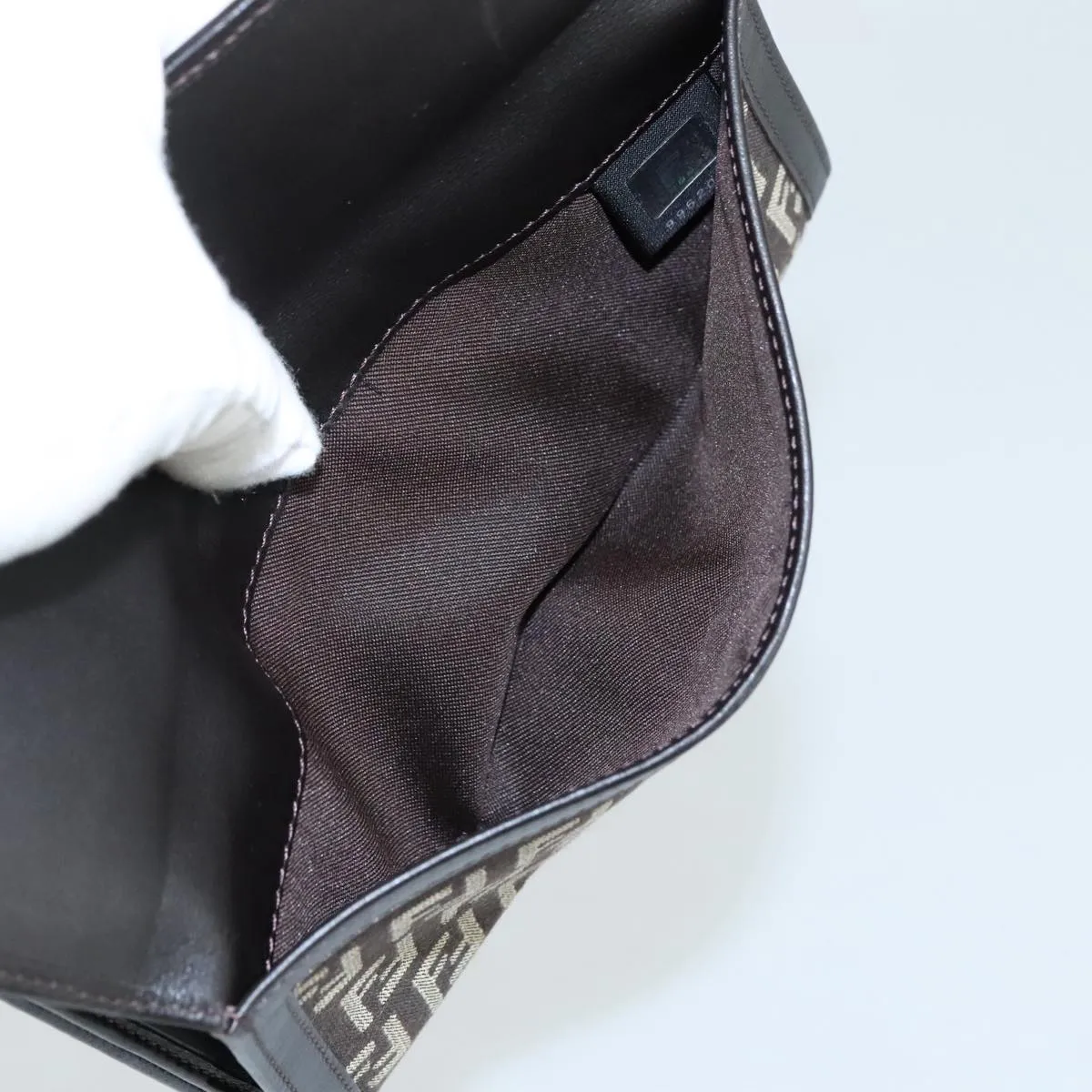 Fendi Zucchino Brown Canvas Accessories