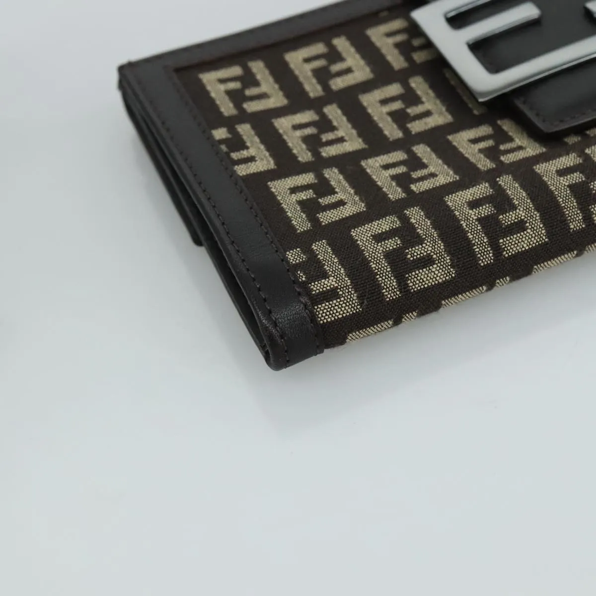 Fendi Zucchino Brown Canvas Accessories