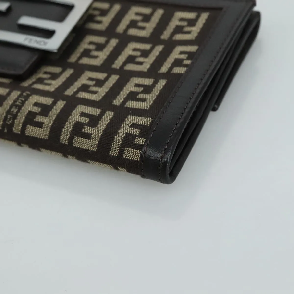 Fendi Zucchino Brown Canvas Accessories