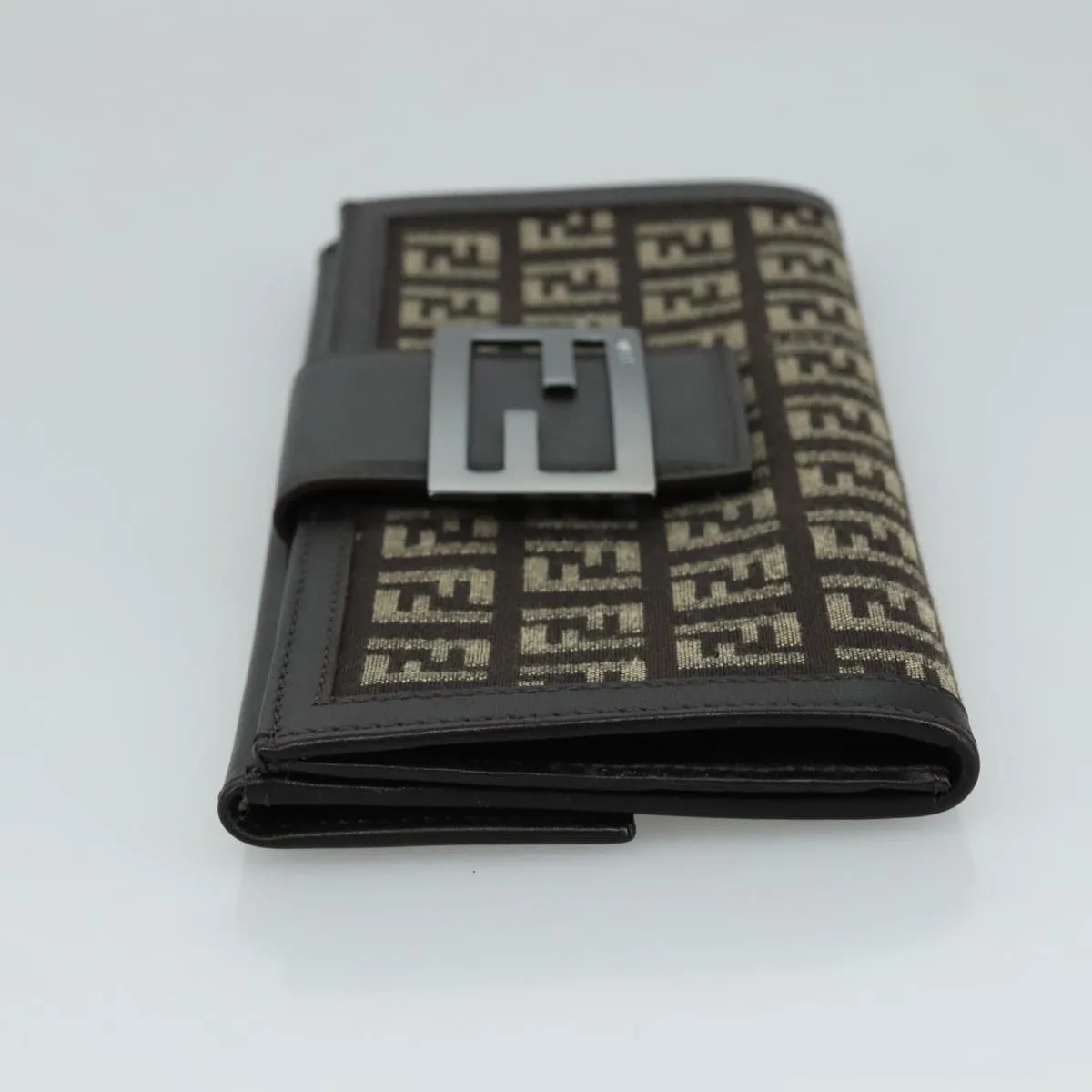 Fendi Zucchino Brown Canvas Accessories