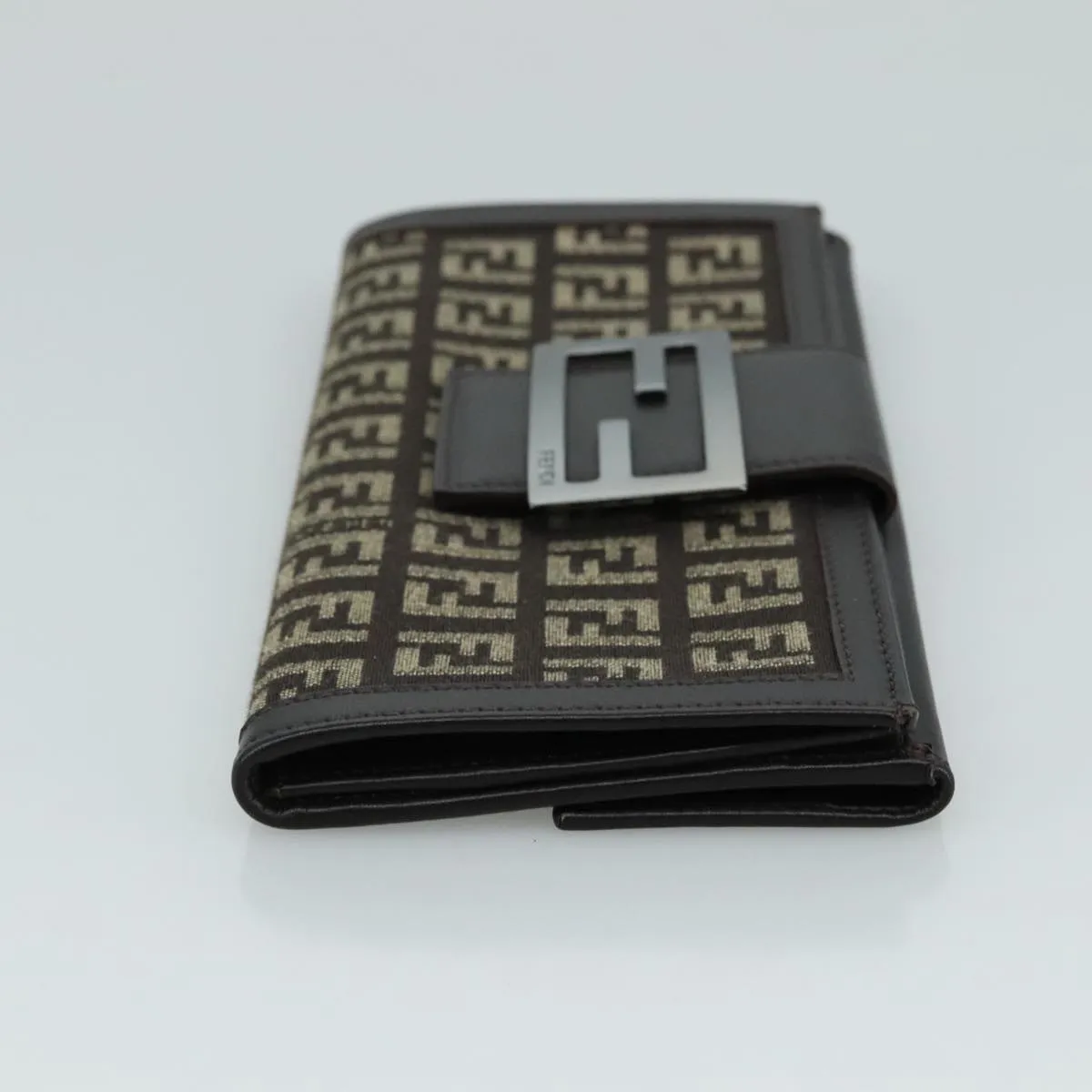 Fendi Zucchino Brown Canvas Accessories