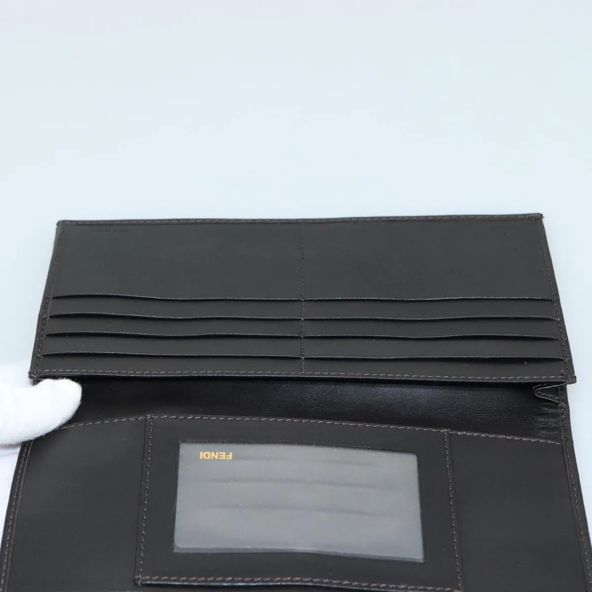 Fendi Zucchino Brown Canvas Accessories