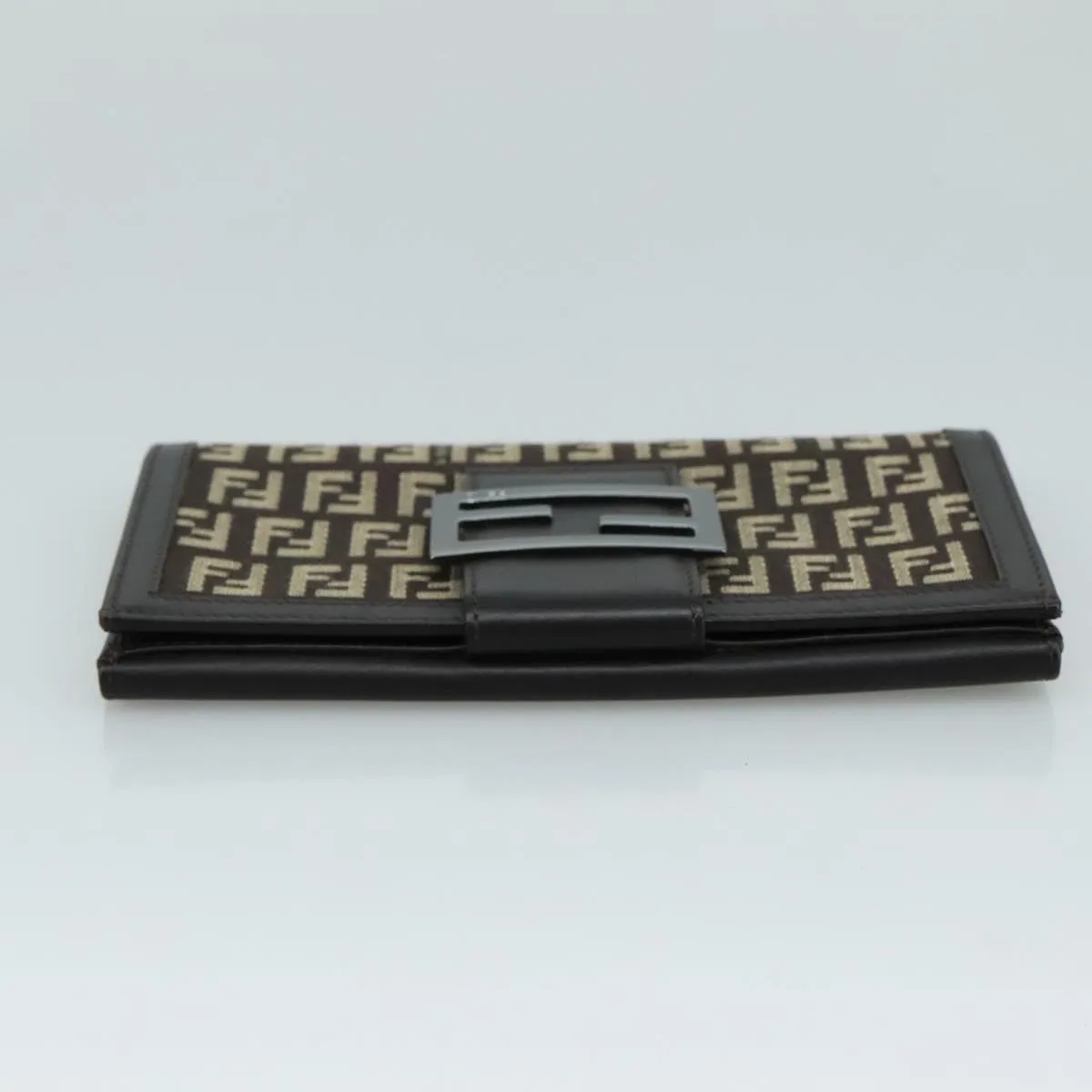 Fendi Zucchino Brown Canvas Accessories