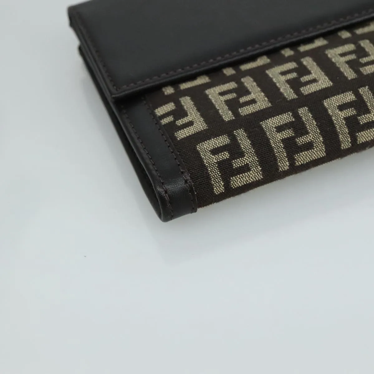 Fendi Zucchino Brown Canvas Accessories