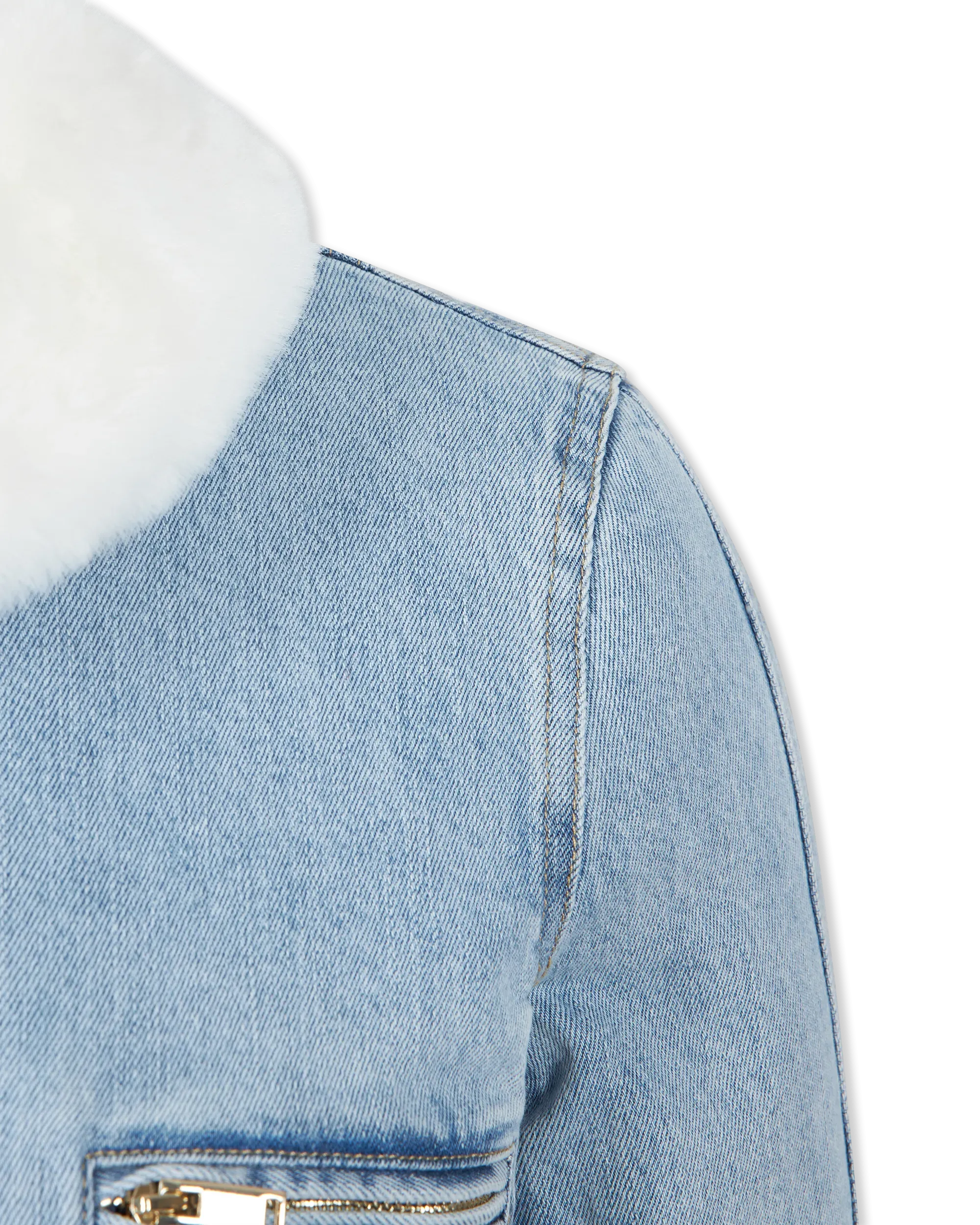 Generation Love Jude Denim Faux Fur Combo Jacket