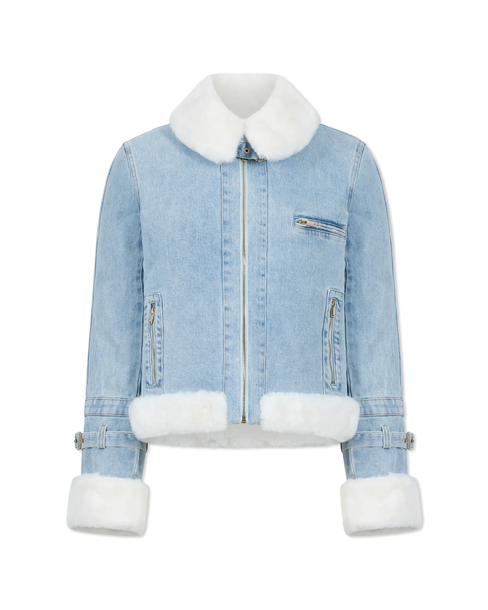 Generation Love Jude Denim Faux Fur Combo Jacket