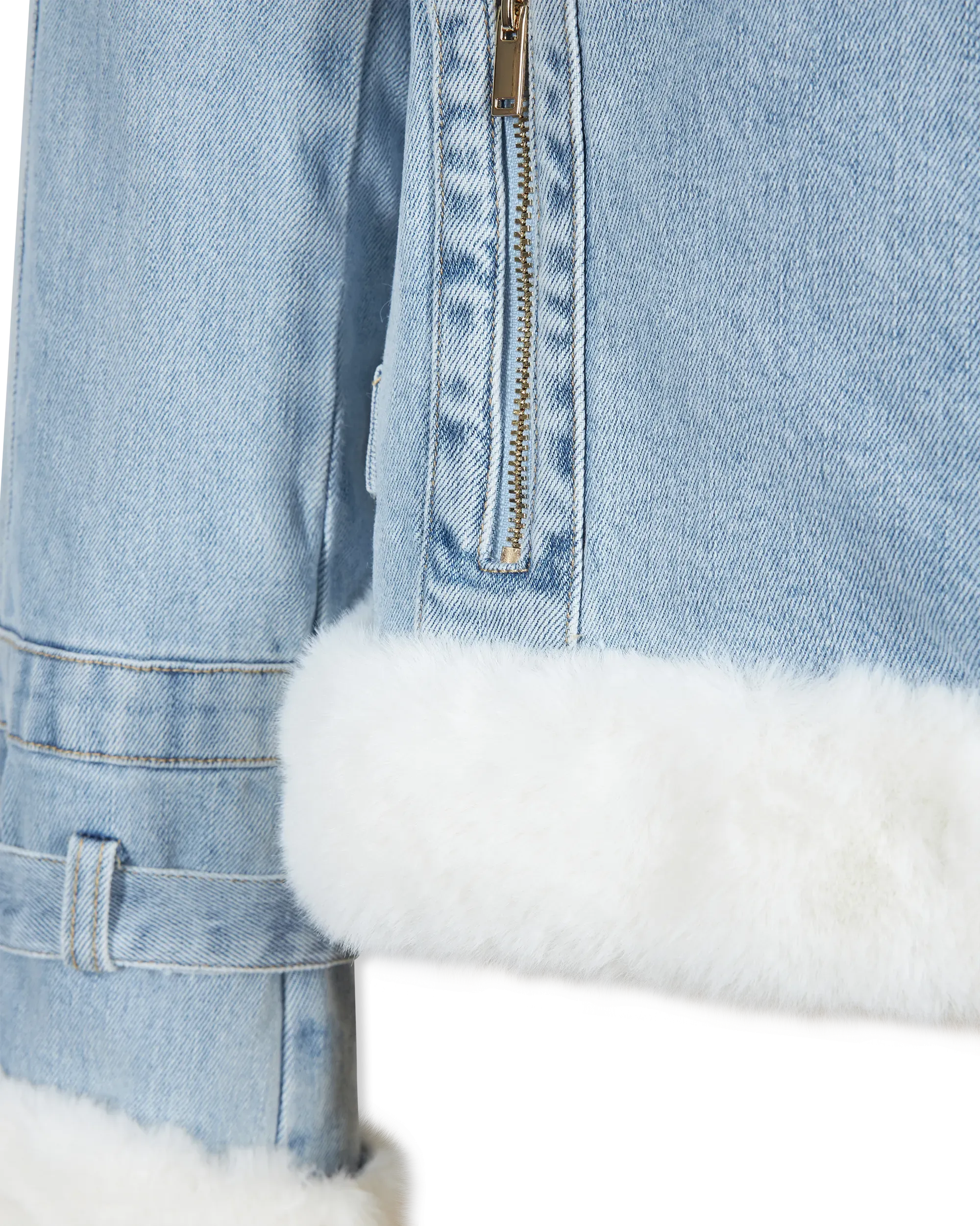 Generation Love Jude Denim Faux Fur Combo Jacket