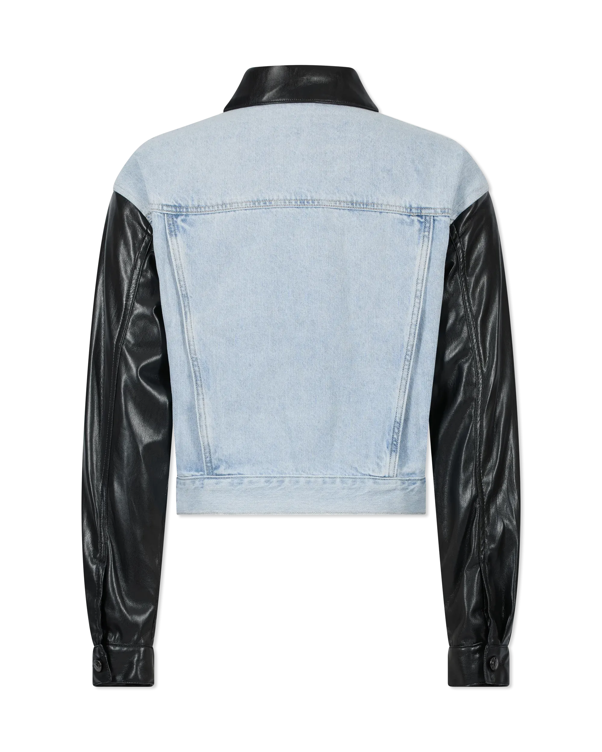 Generation Love Valex Vegan Leather Combo Denim Jacket