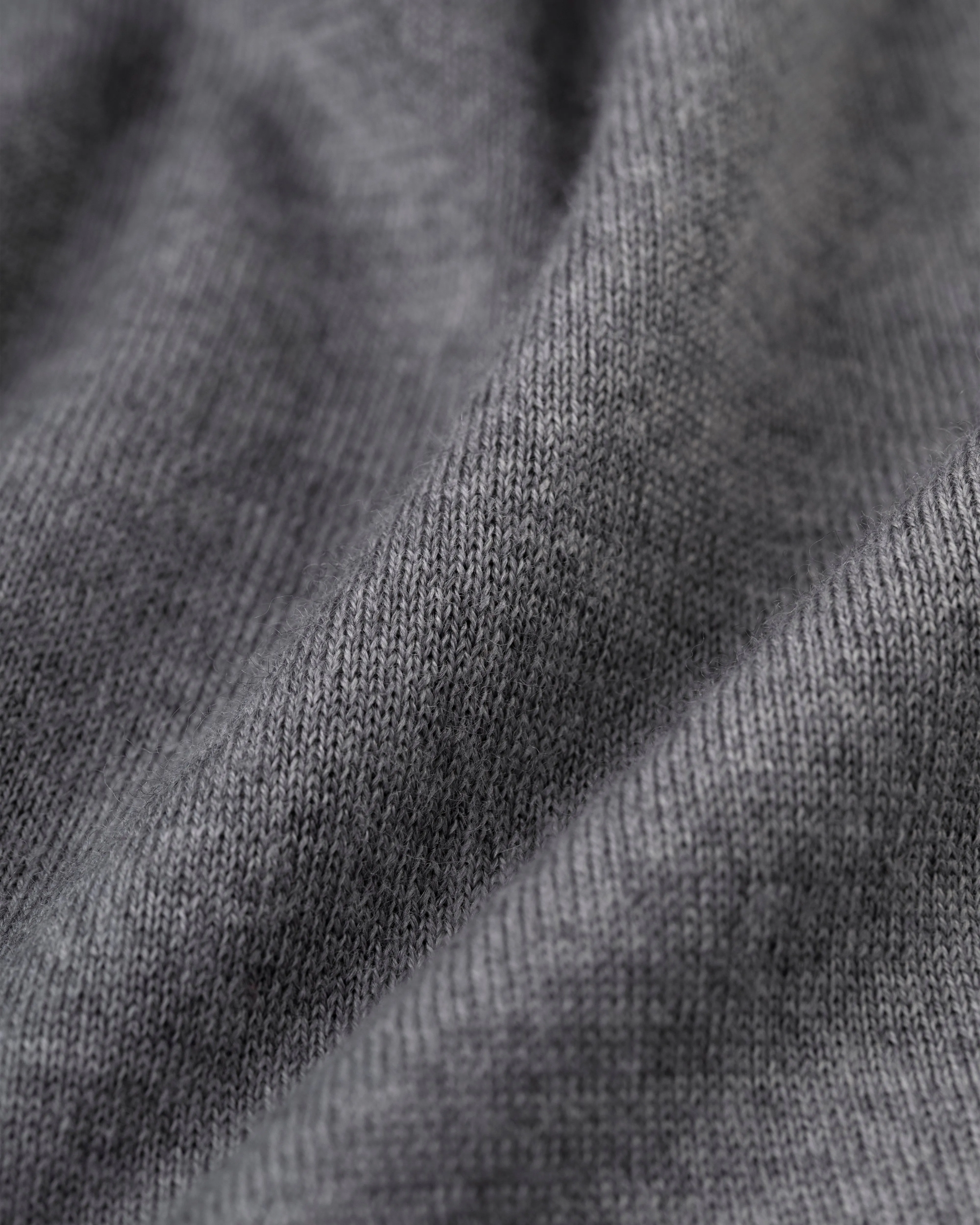 GREY SUPERFINE MERINO WOOL SWEATER