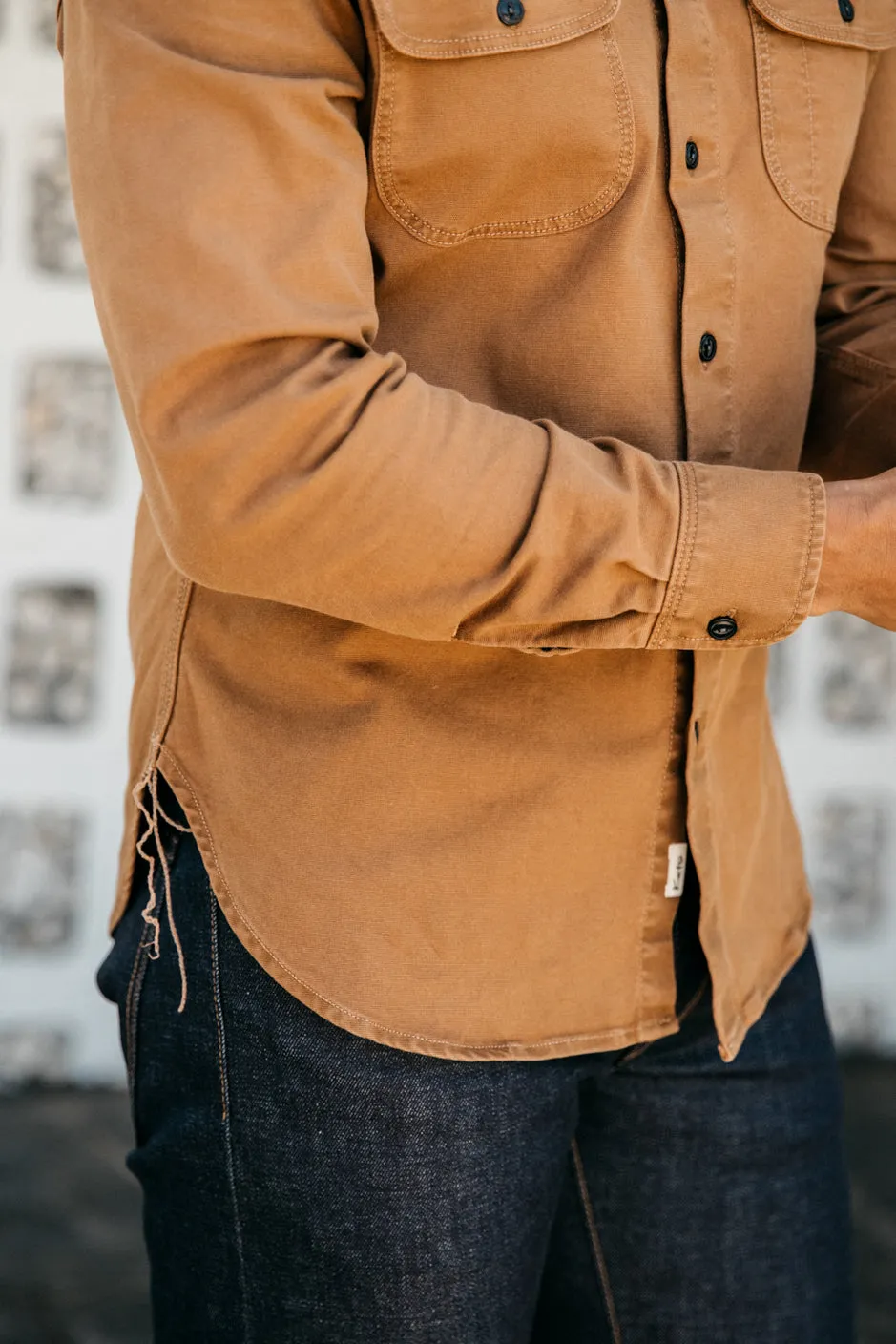 Kato The Brace Oxford St LS Button Up Whiskey SS24