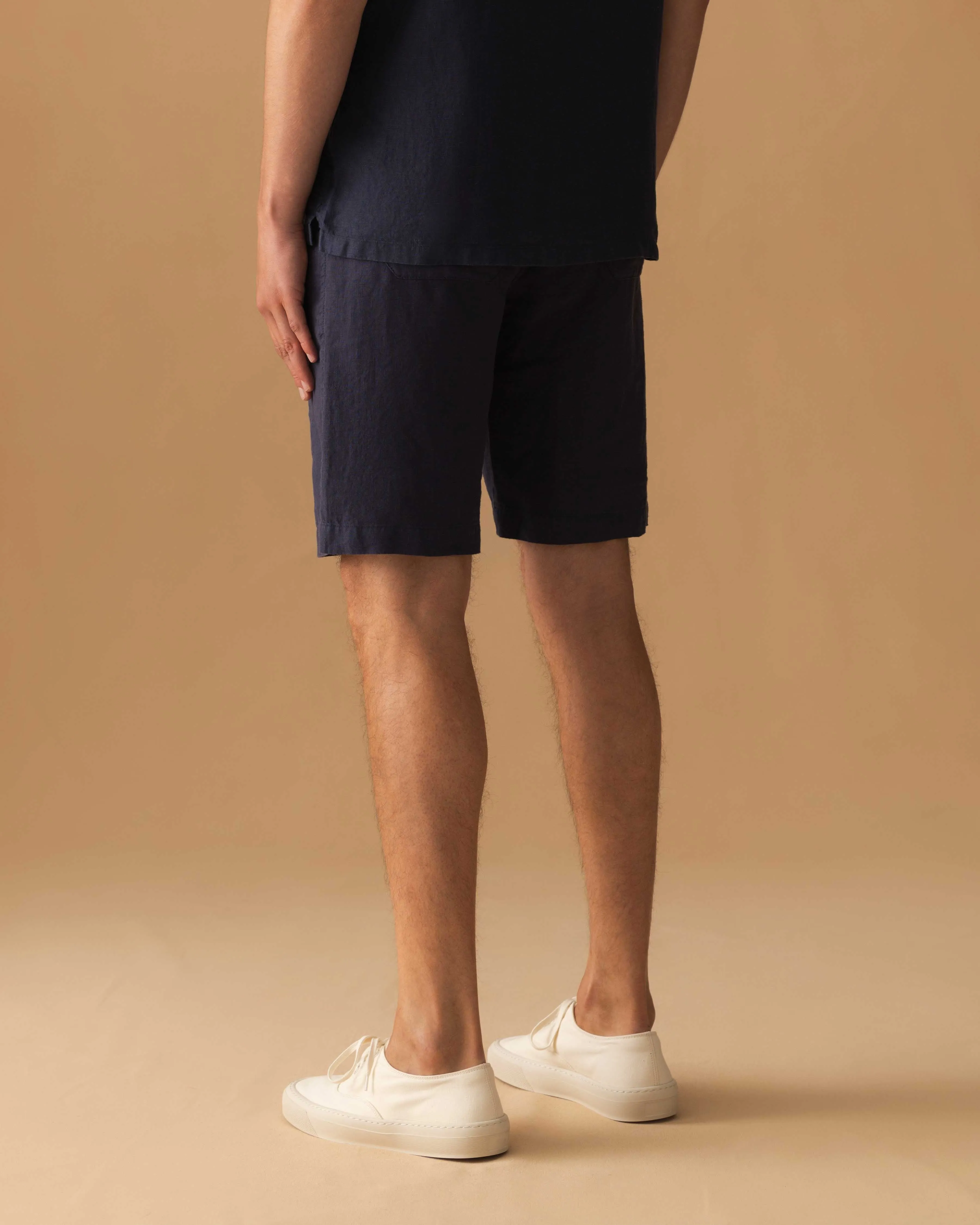 Linen Drawstring Shorts