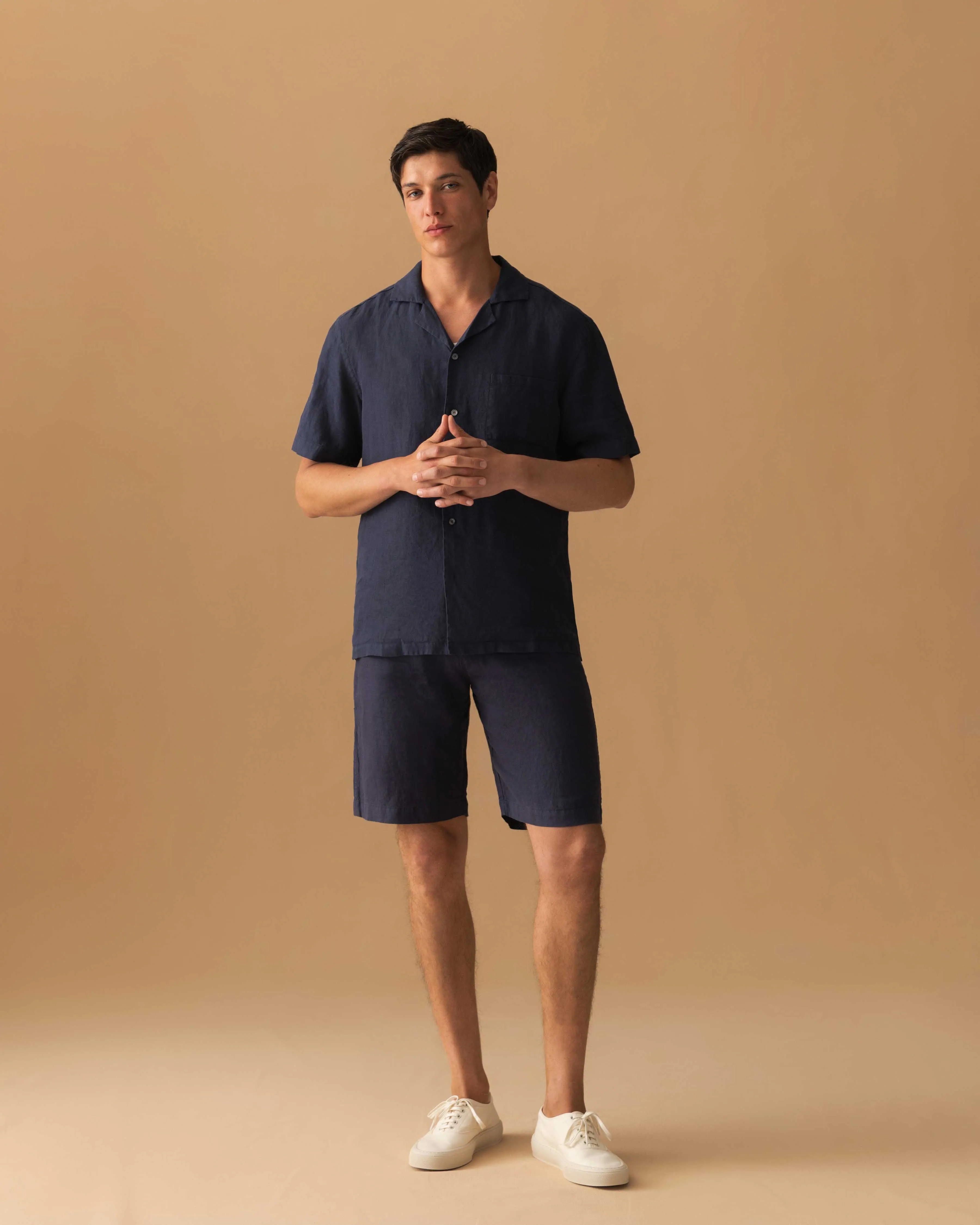 Linen Drawstring Shorts