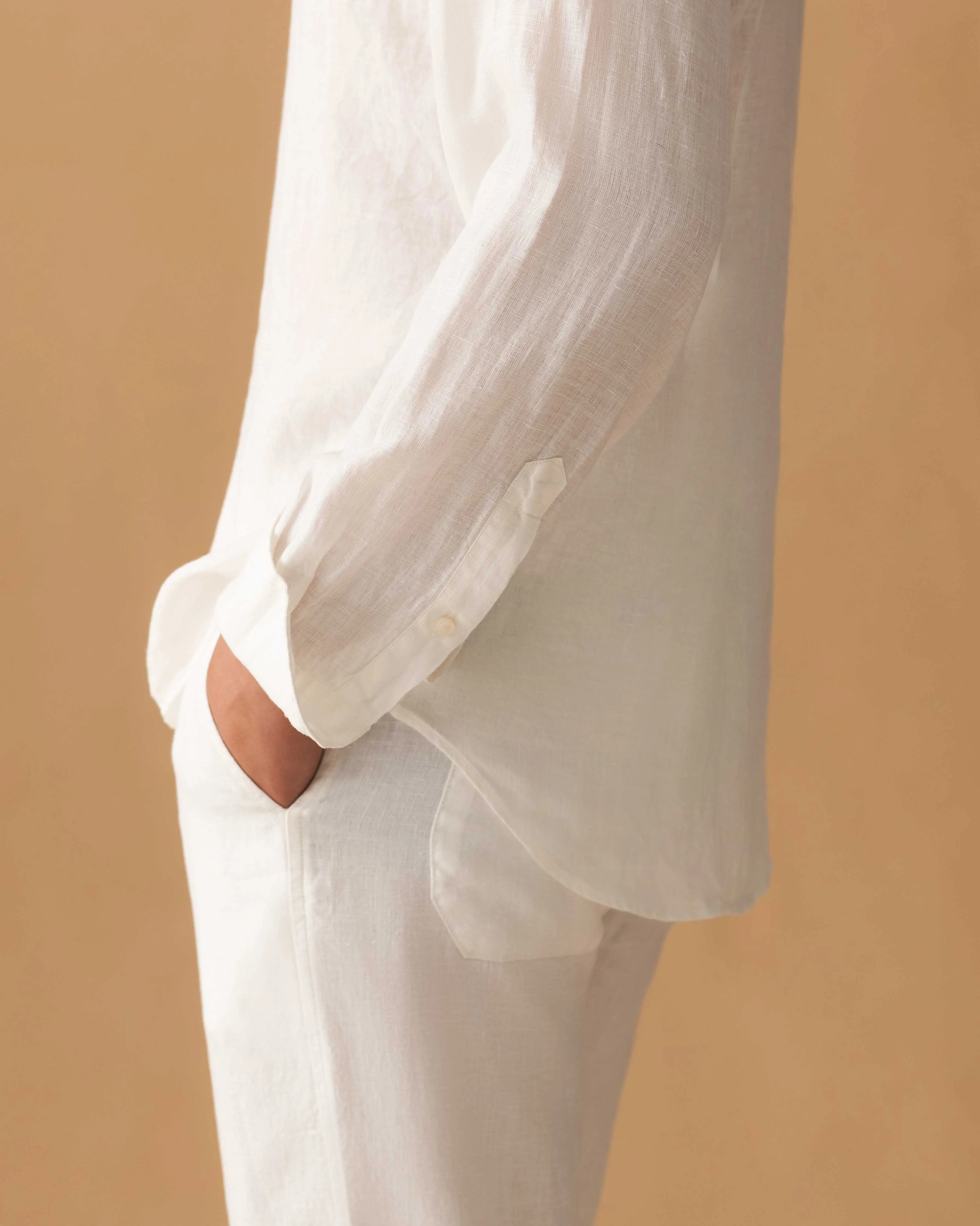 Linen Drawstring Trousers
