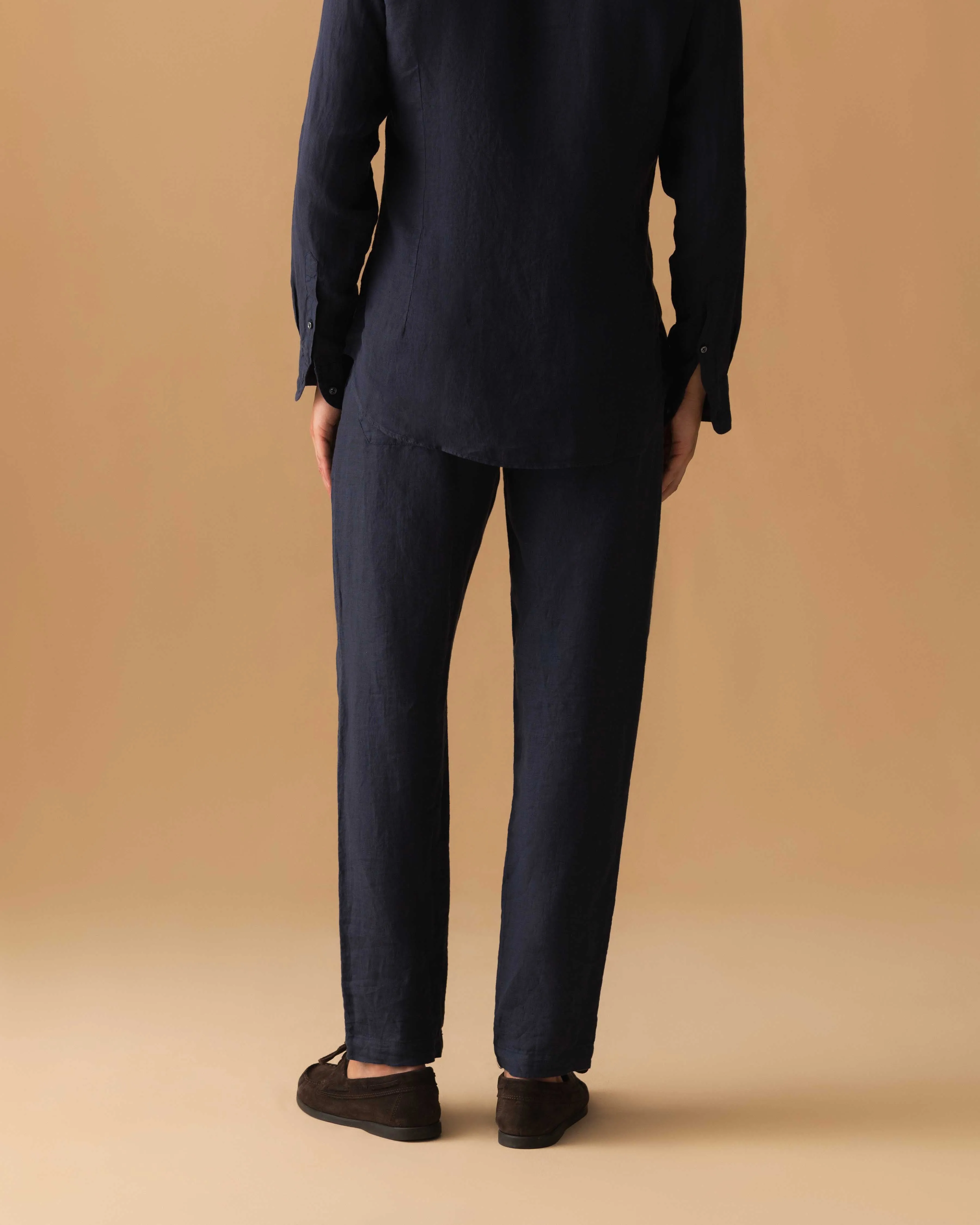 Linen Drawstring Trousers