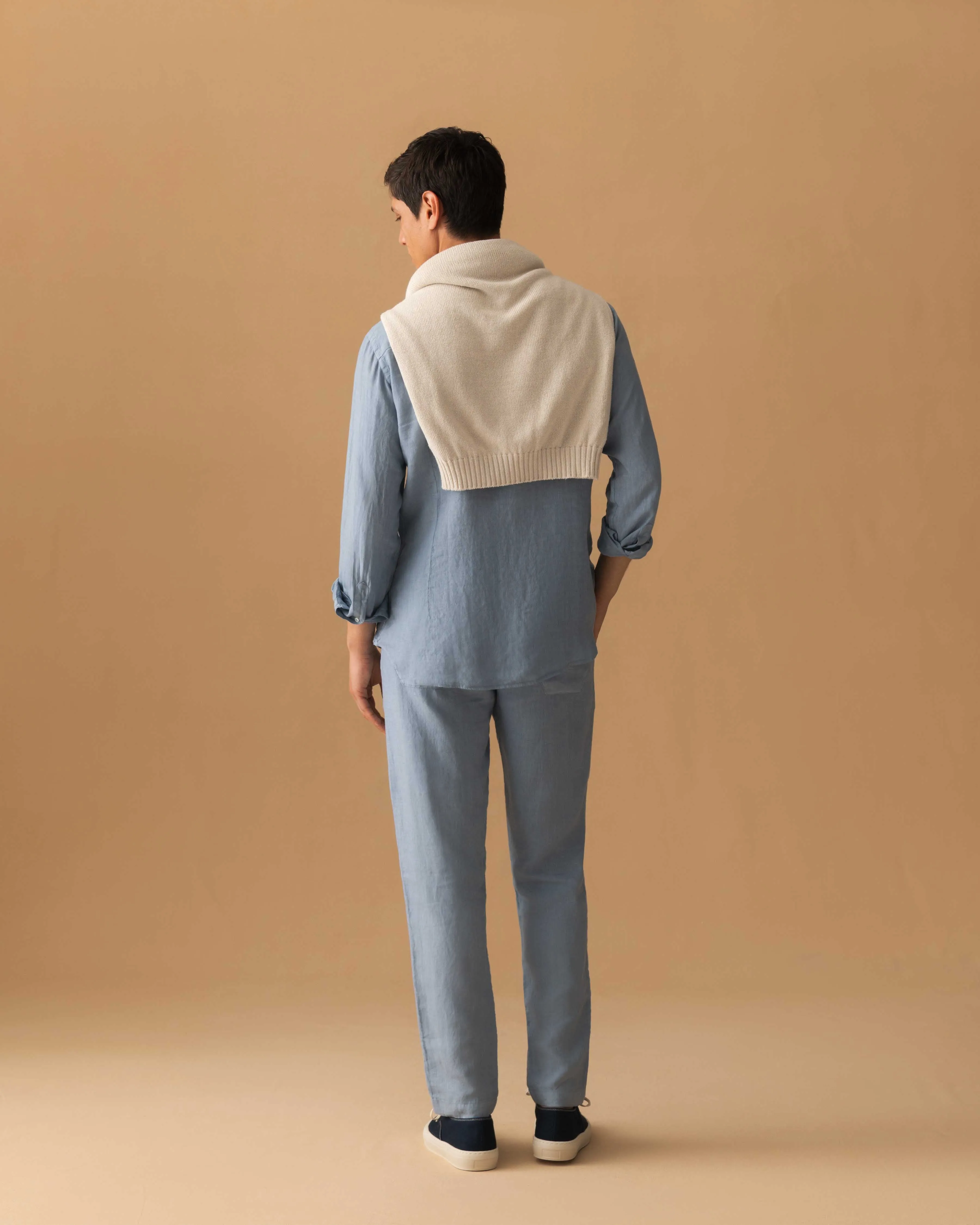 Linen Drawstring Trousers