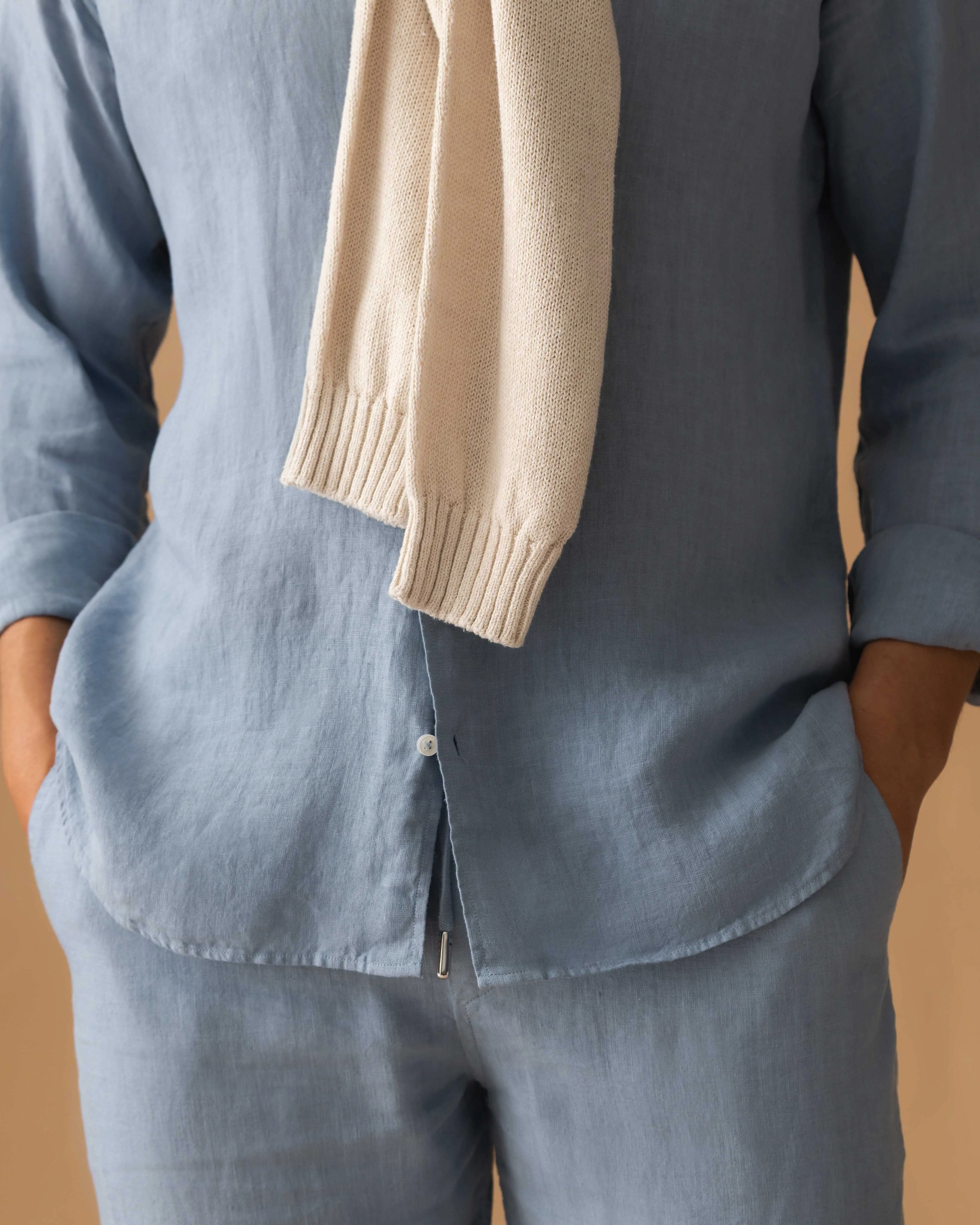 Linen Drawstring Trousers