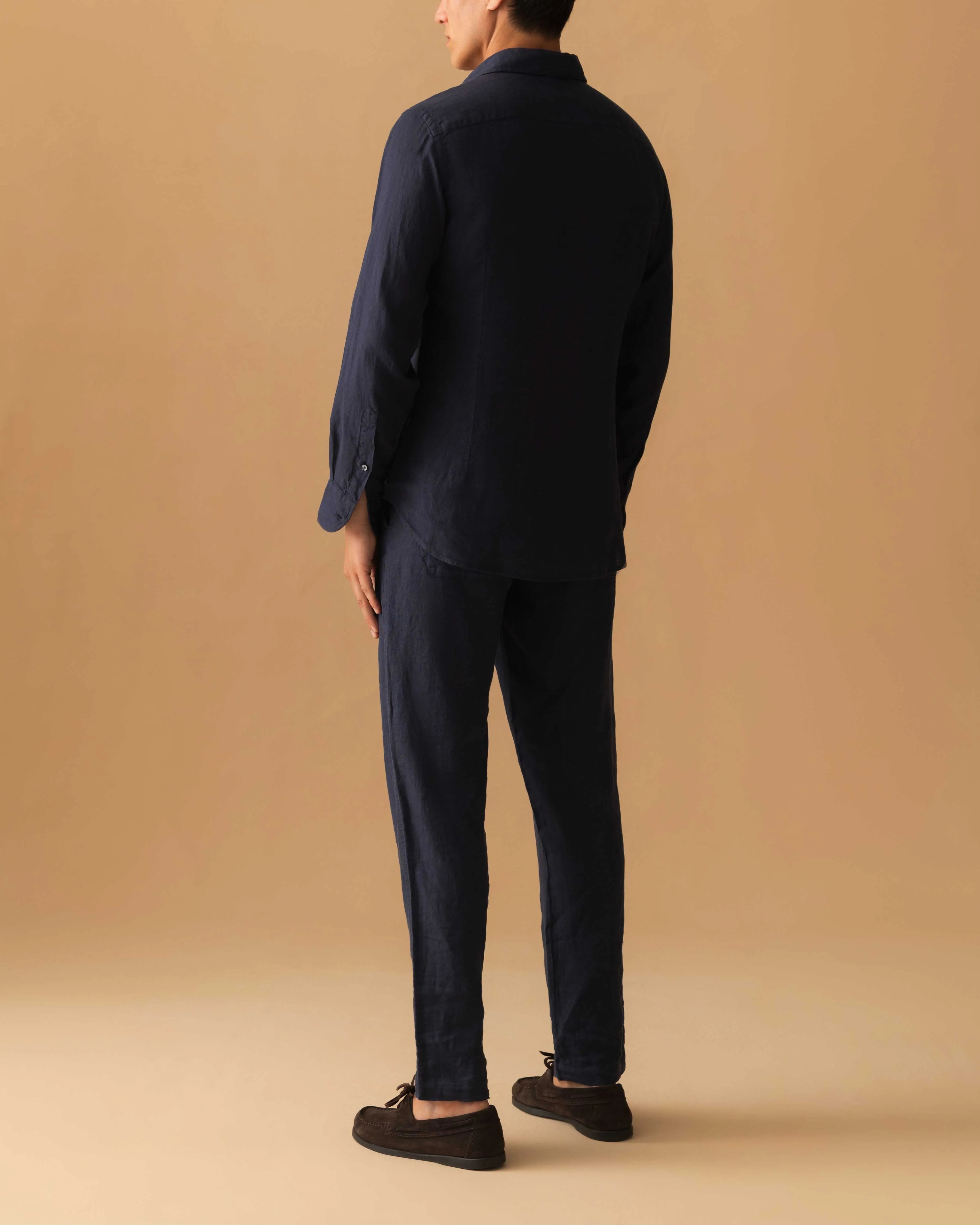 Linen Drawstring Trousers