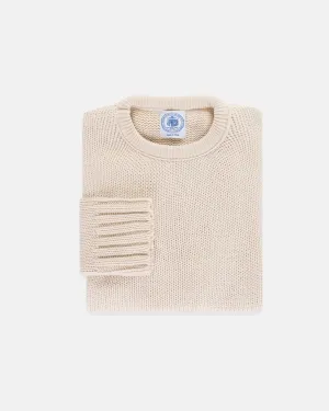 NATURAL CHUNKY COTTON SWEATER