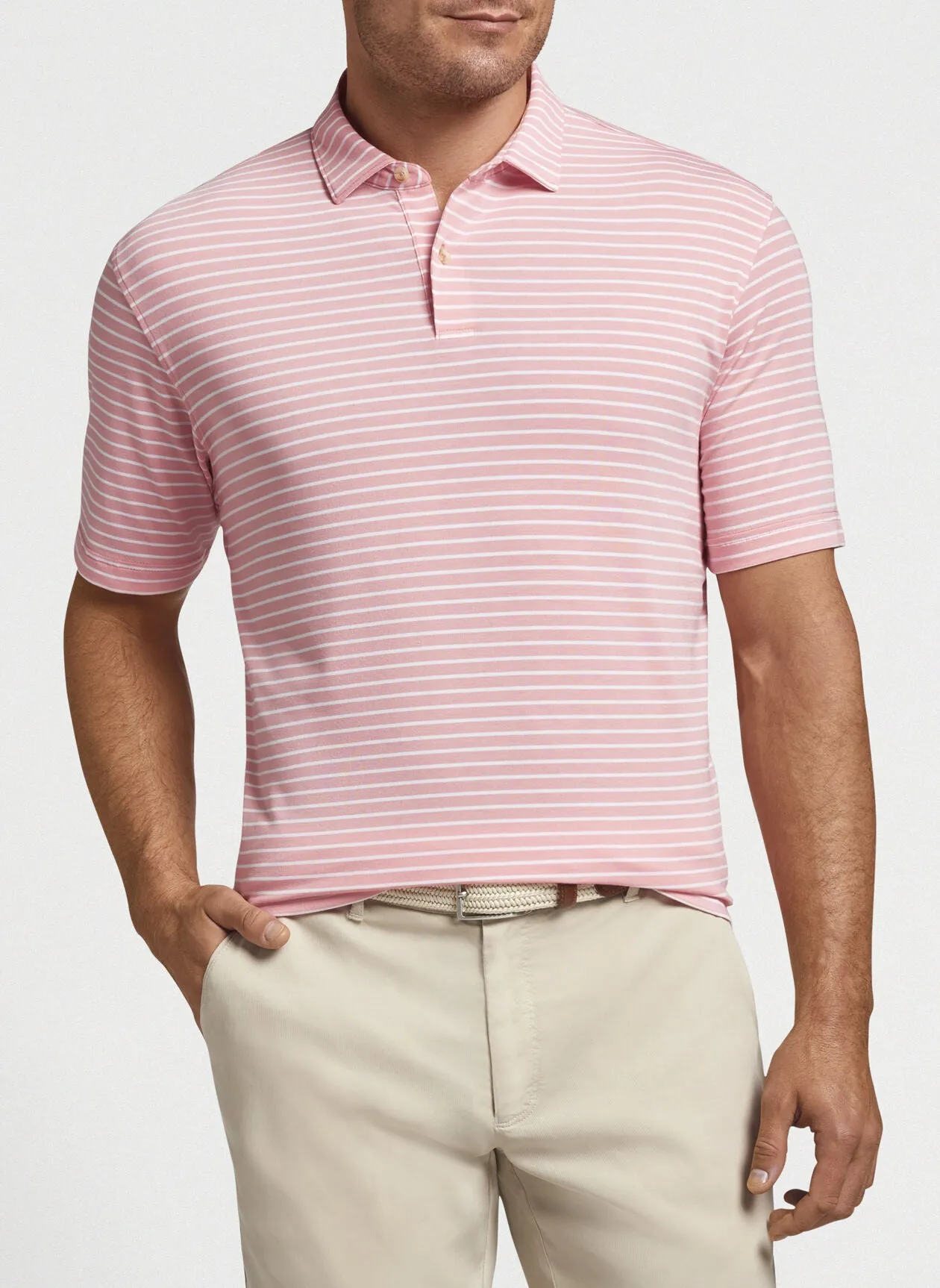 Peter Millar drirelease Natural Touch Calico Stripe Polo