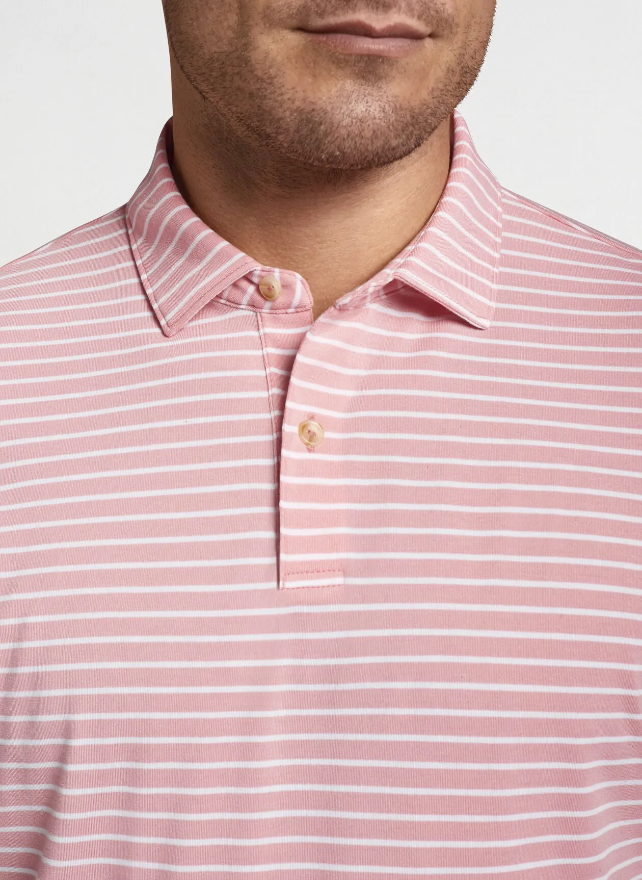 Peter Millar drirelease Natural Touch Calico Stripe Polo