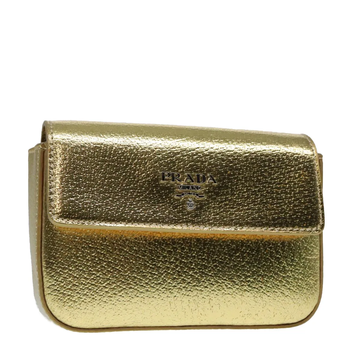 Prada -- Gold Leather Accessories