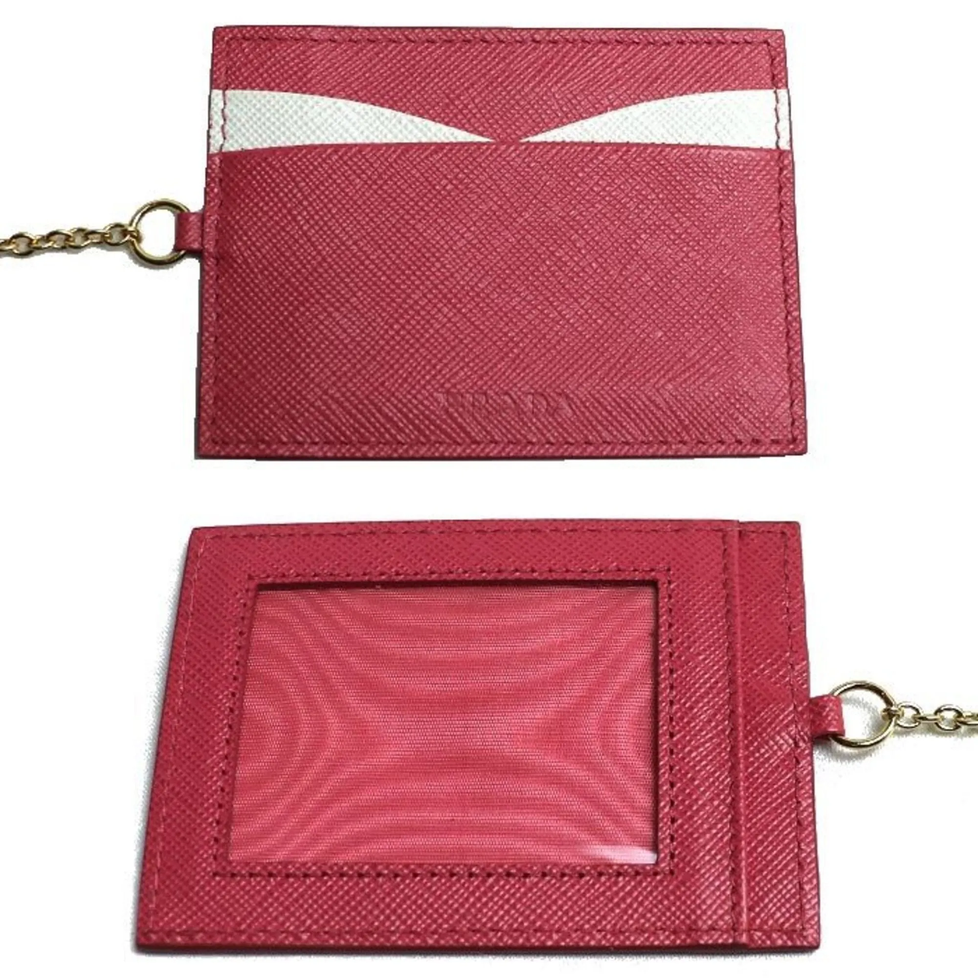 Prada Saffiano Black Leather Accessories