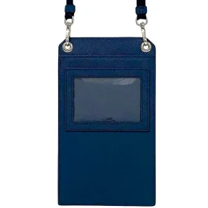 Prada Saffiano Blue Leather Accessories