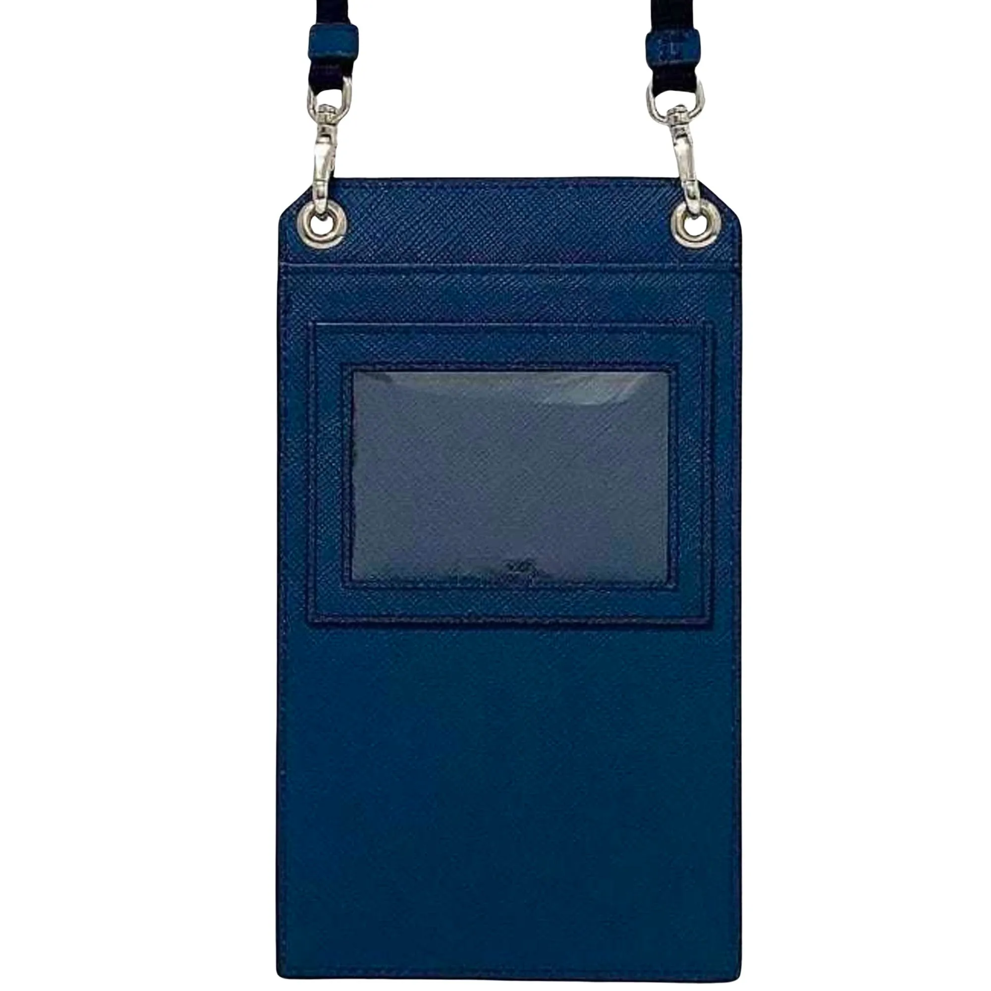 Prada Saffiano Blue Leather Accessories