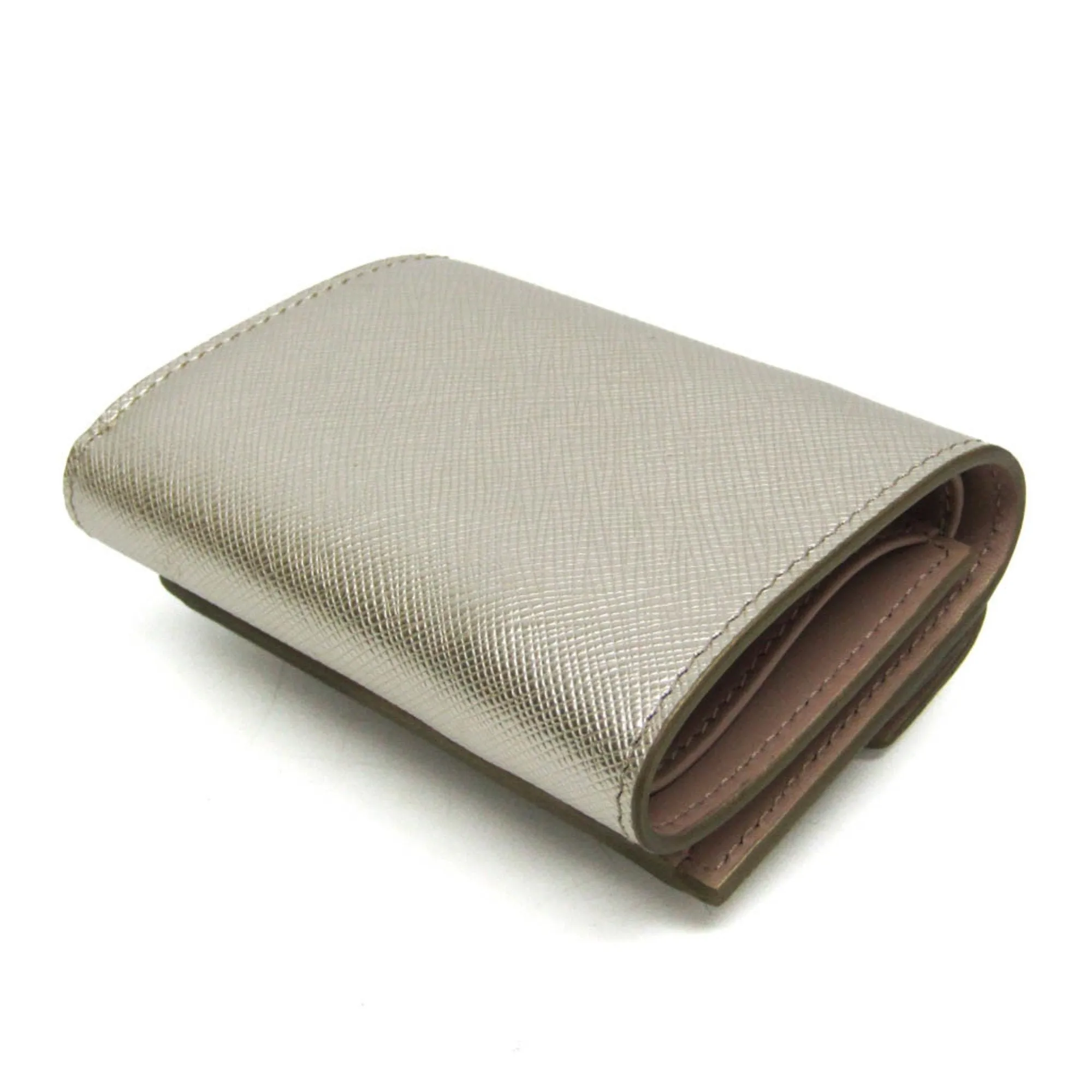 Prada Saffiano Gold Leather Accessories