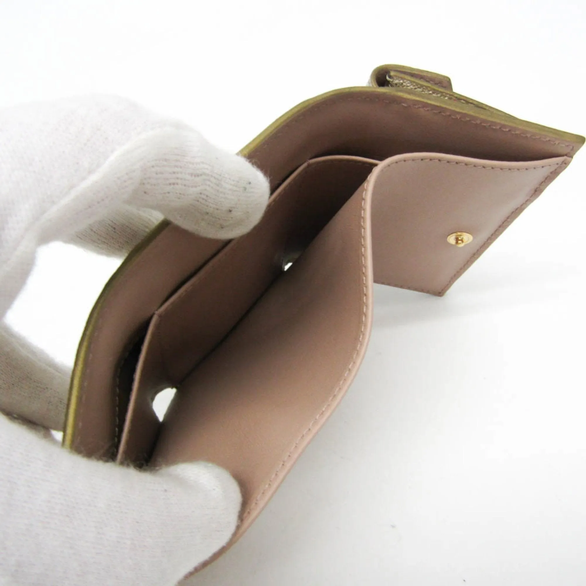 Prada Saffiano Gold Leather Accessories