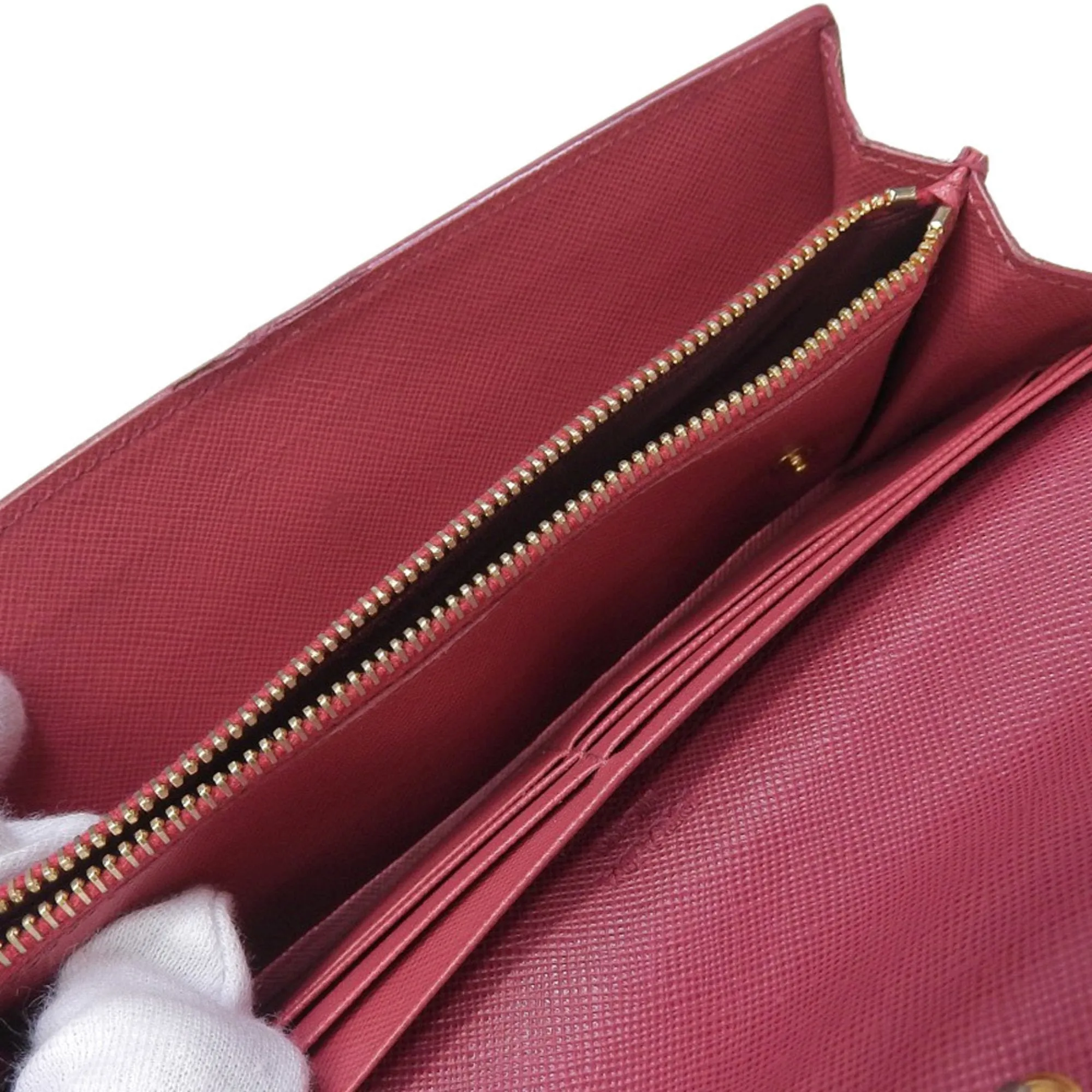 Prada Saffiano Pink Leather Accessories