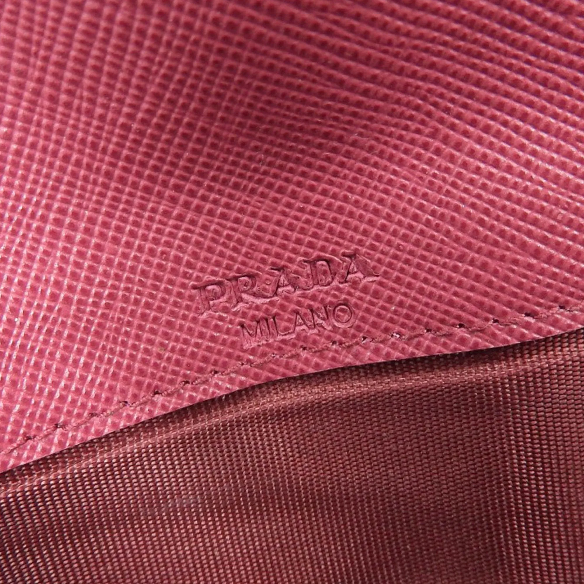 Prada Saffiano Pink Leather Accessories