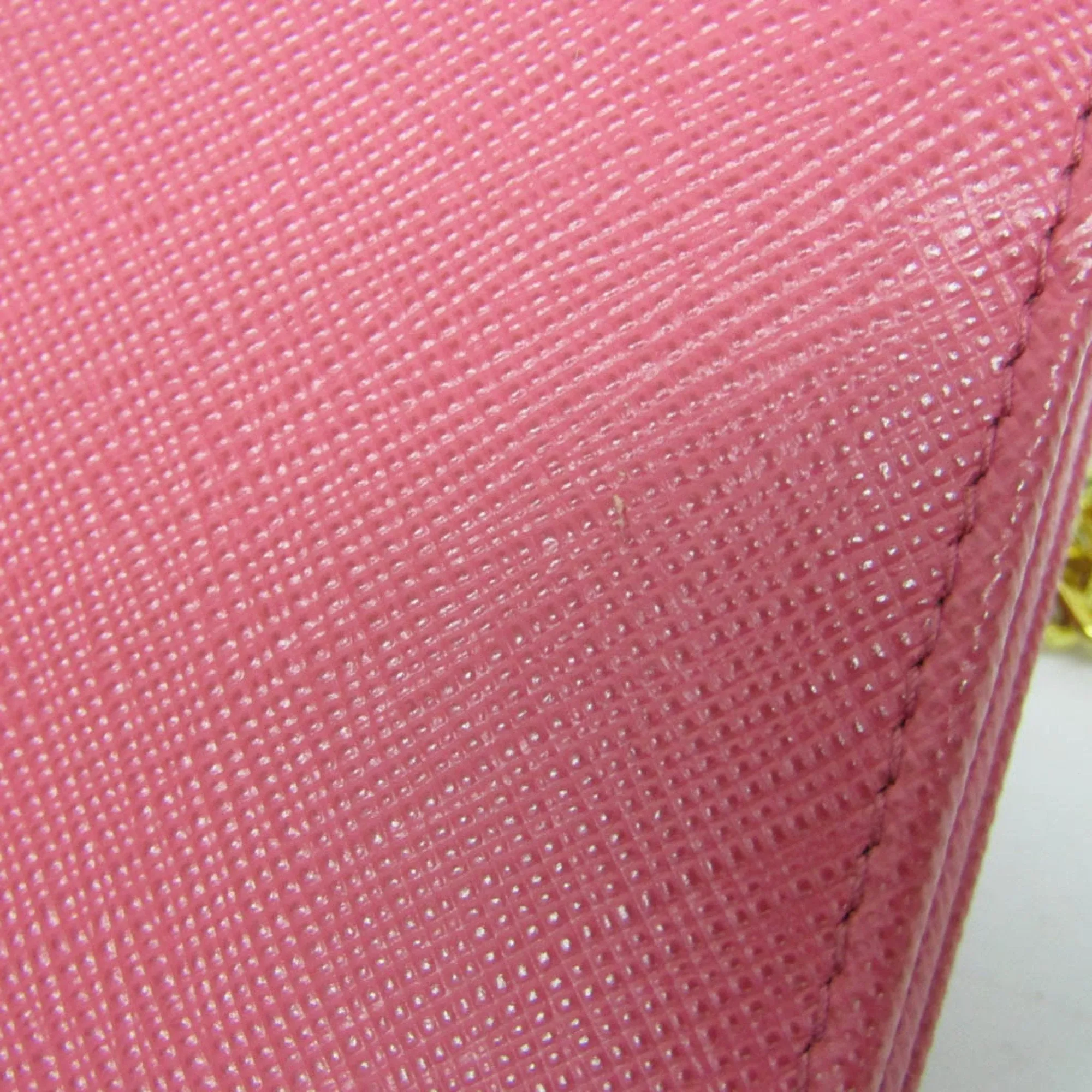 Prada Saffiano Pink Metal Accessories