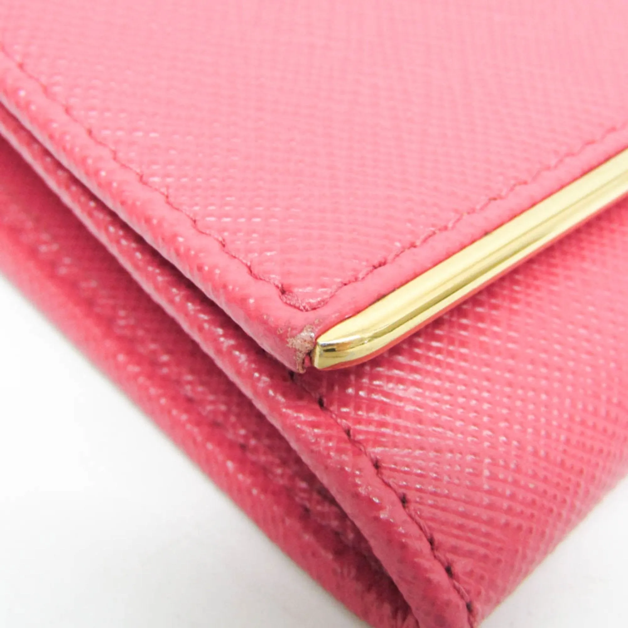 Prada Saffiano Pink Metal Accessories
