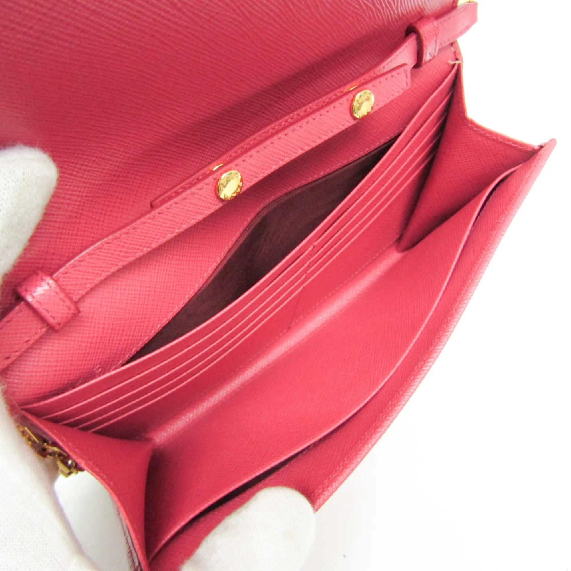 Prada Saffiano Pink Metal Accessories
