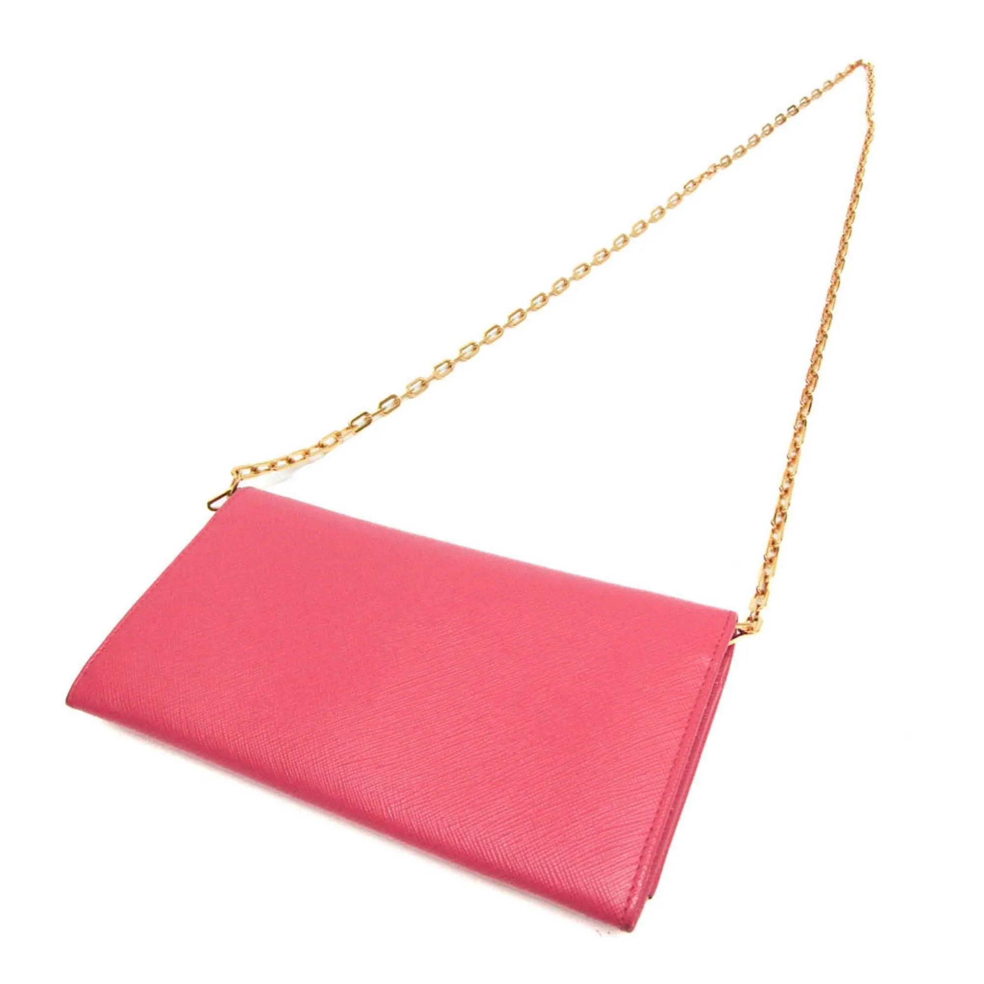 Prada Saffiano Pink Metal Accessories