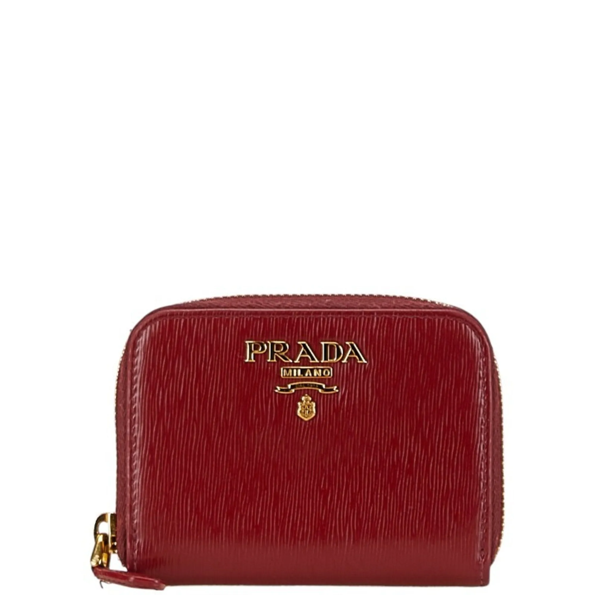 Prada Saffiano Red Leather Accessories
