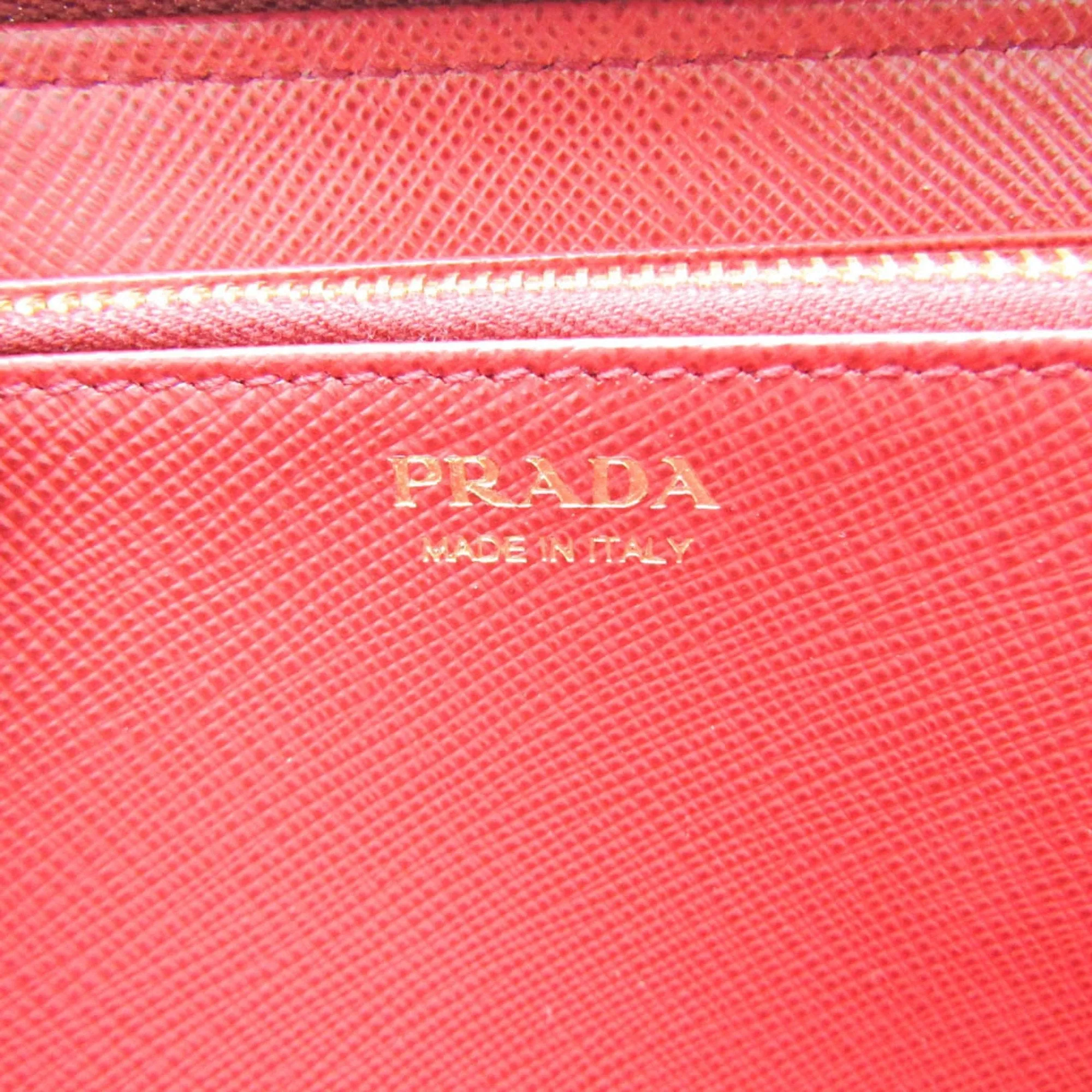 Prada Saffiano Red Leather Accessories