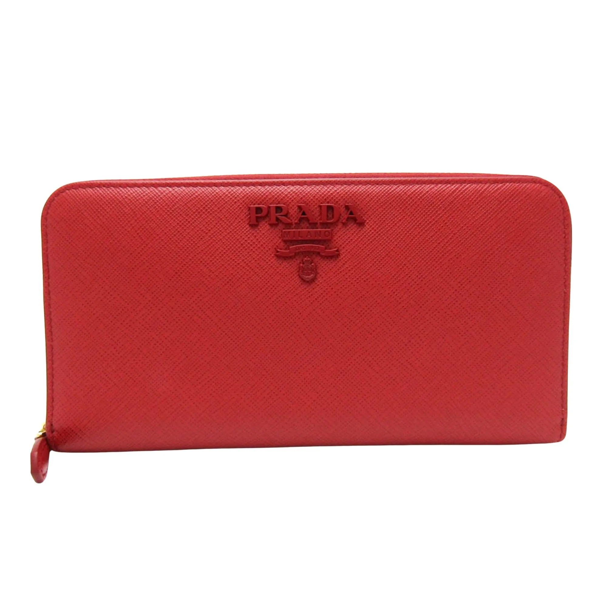 Prada Saffiano Red Leather Accessories
