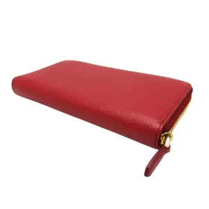 Prada Saffiano Red Leather Accessories