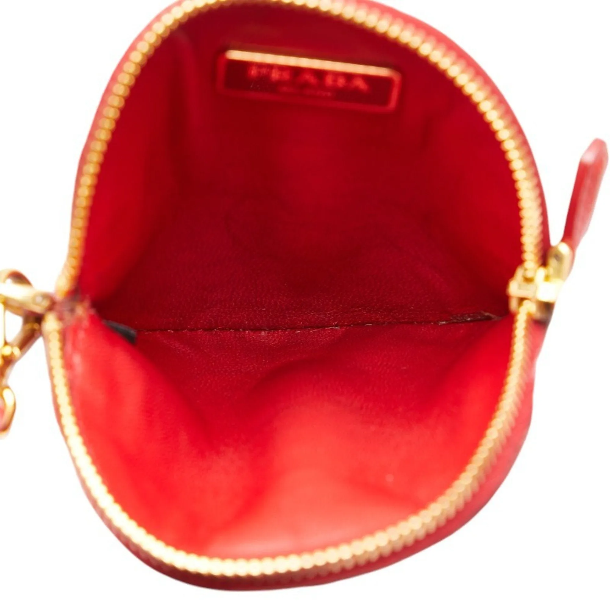 Prada Saffiano Red Leather Accessories