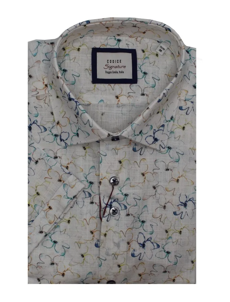 Short Sleeve Shirts - Floral Print
