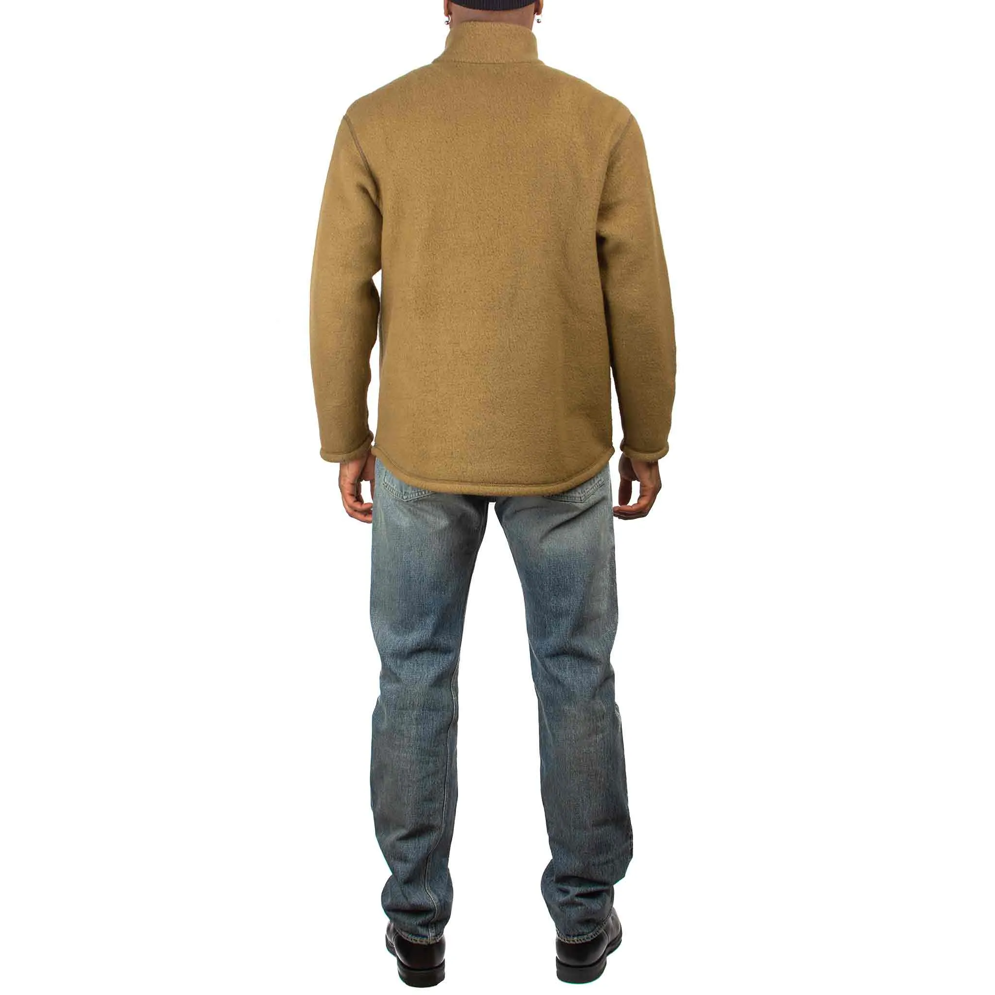 The Real McCoy's MC21101 Shirts. Pullover. Fleece Coyote